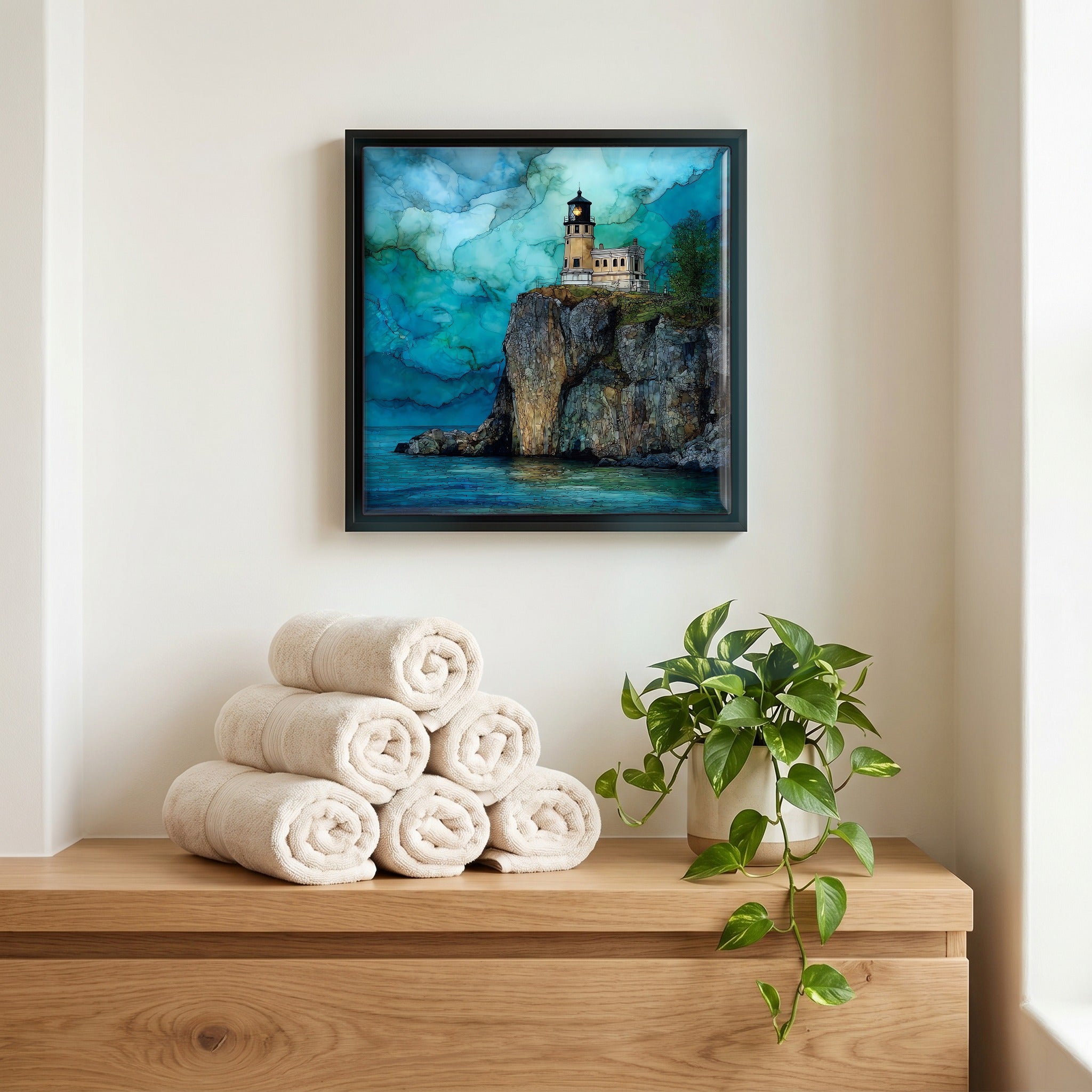 A quiet corner of the bath.