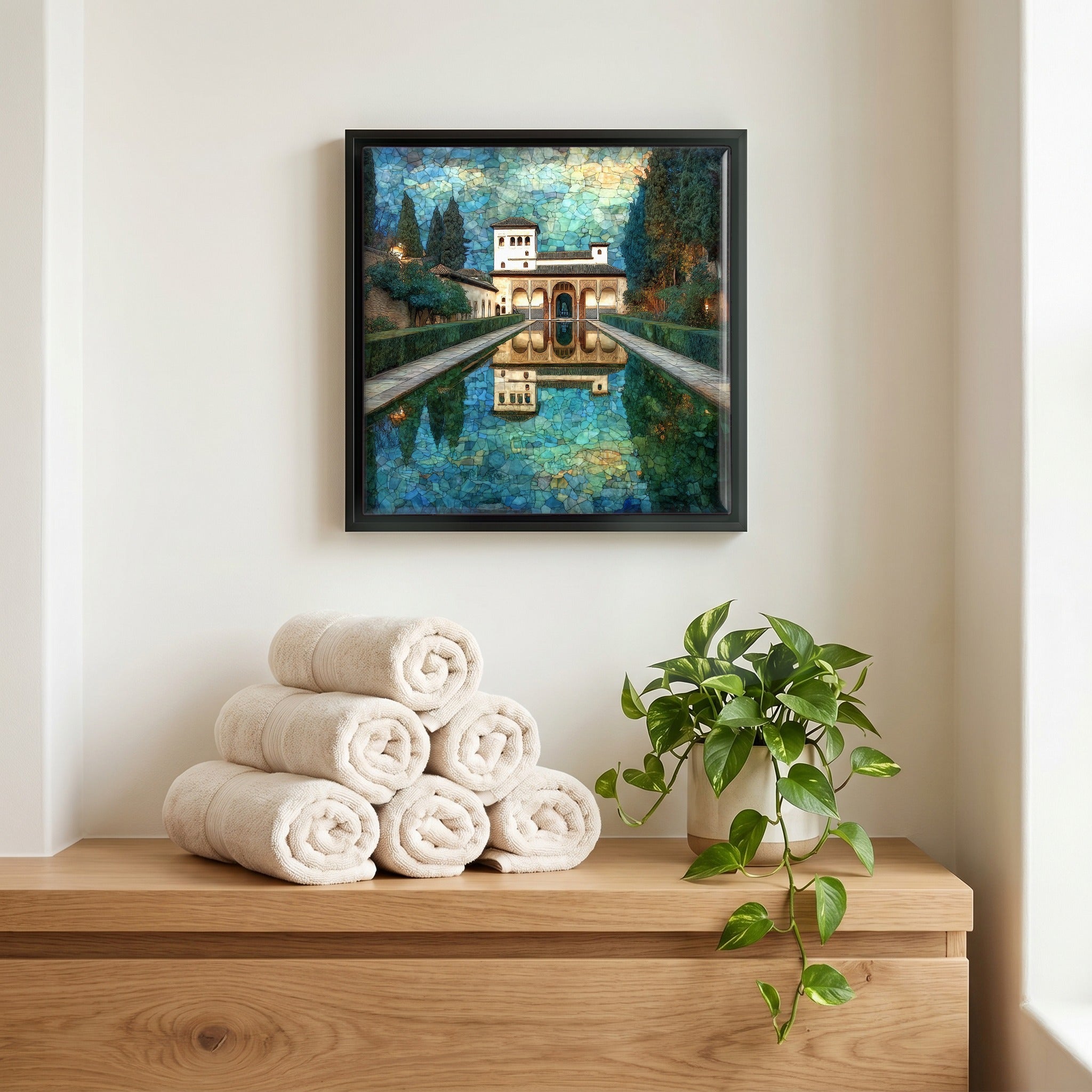 A quiet corner of the bath.