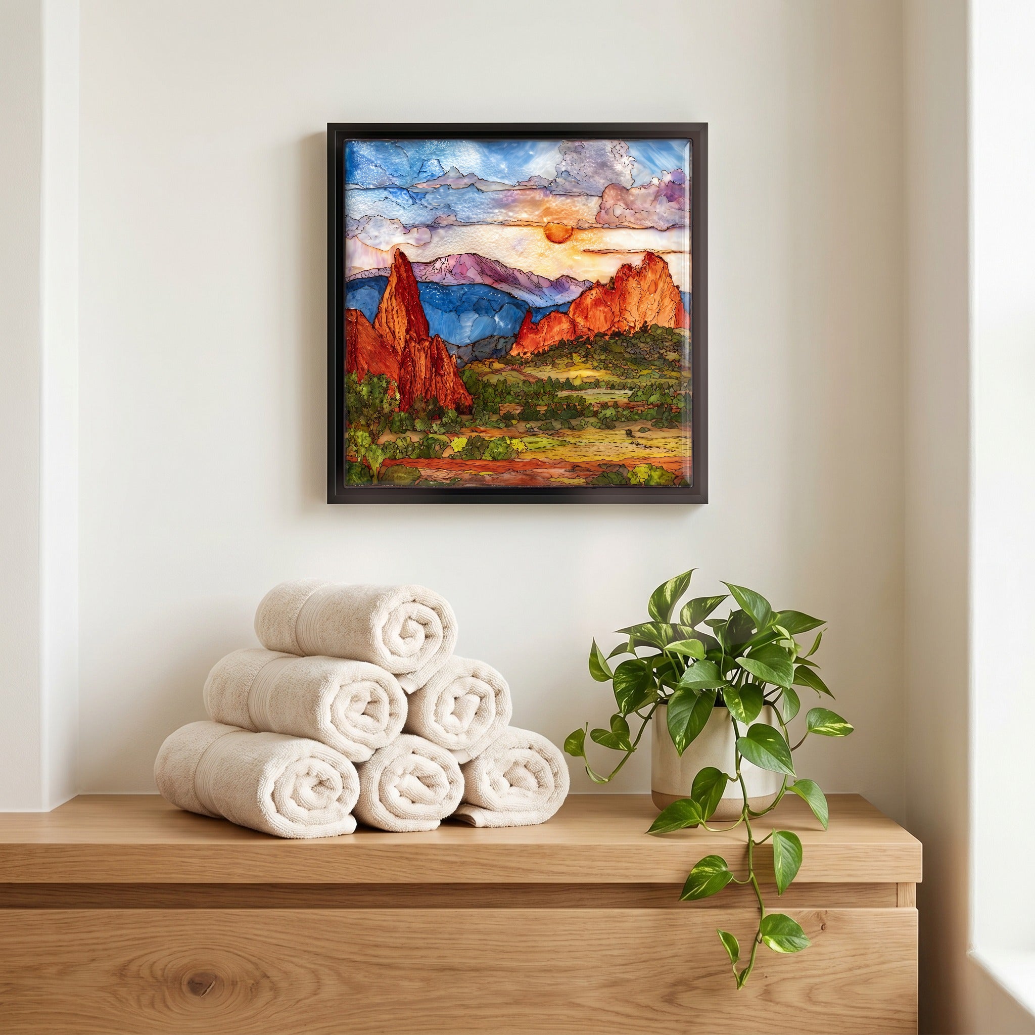 A quiet corner of the bath.