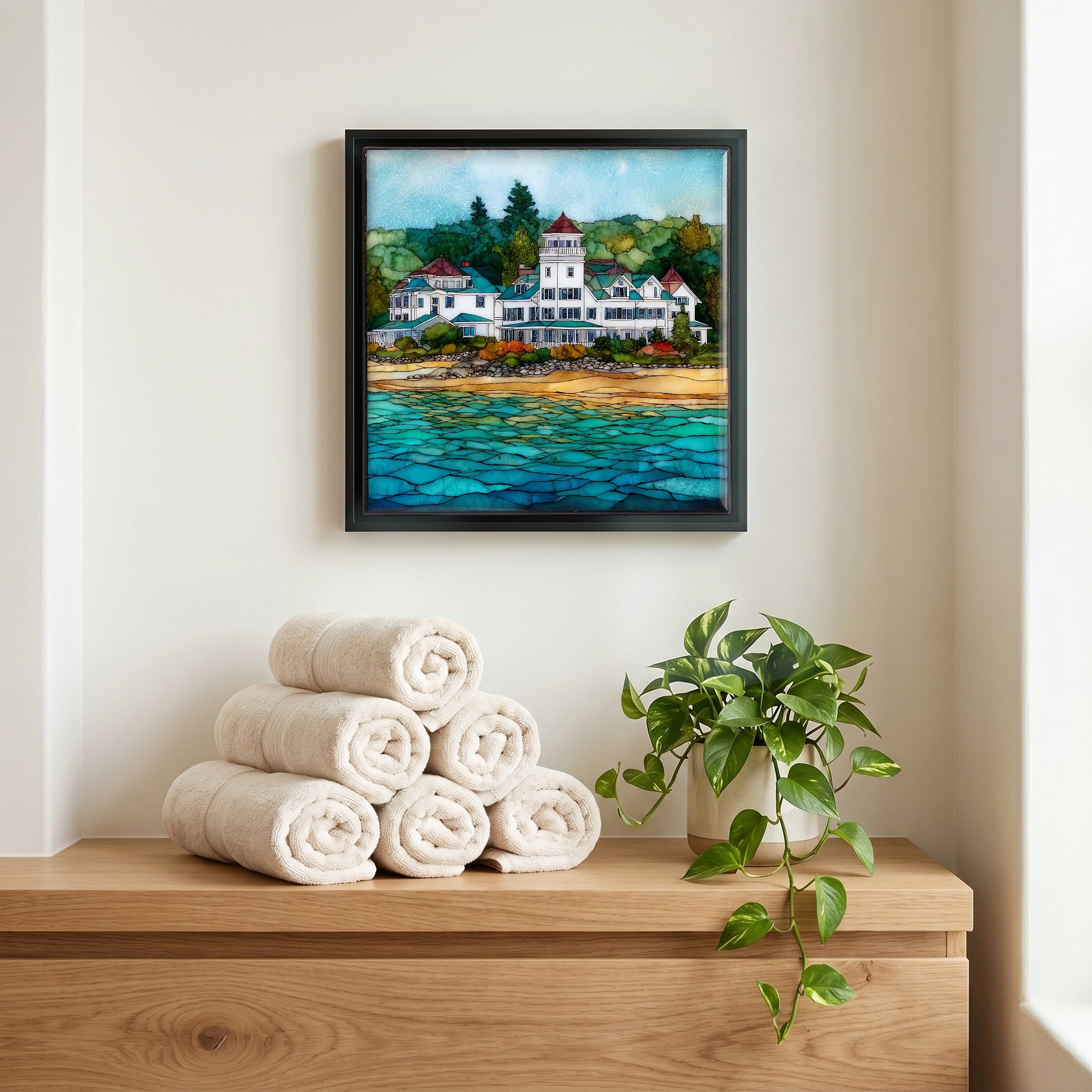 A quiet corner of the bath.