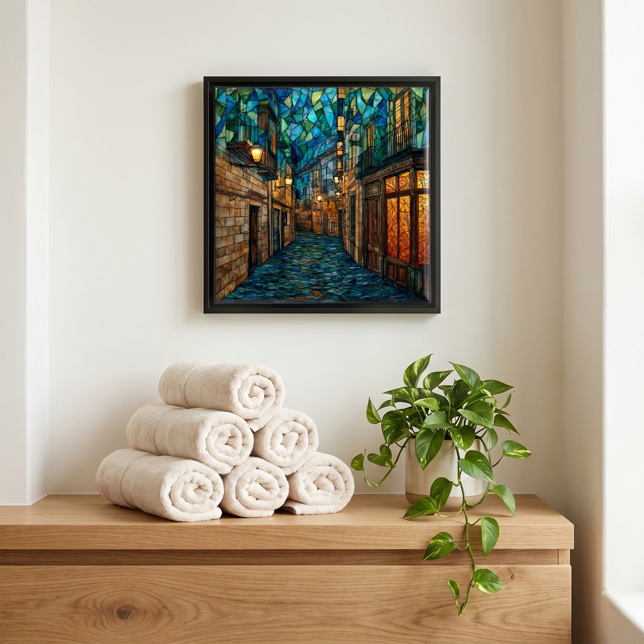A quiet corner of the bath.