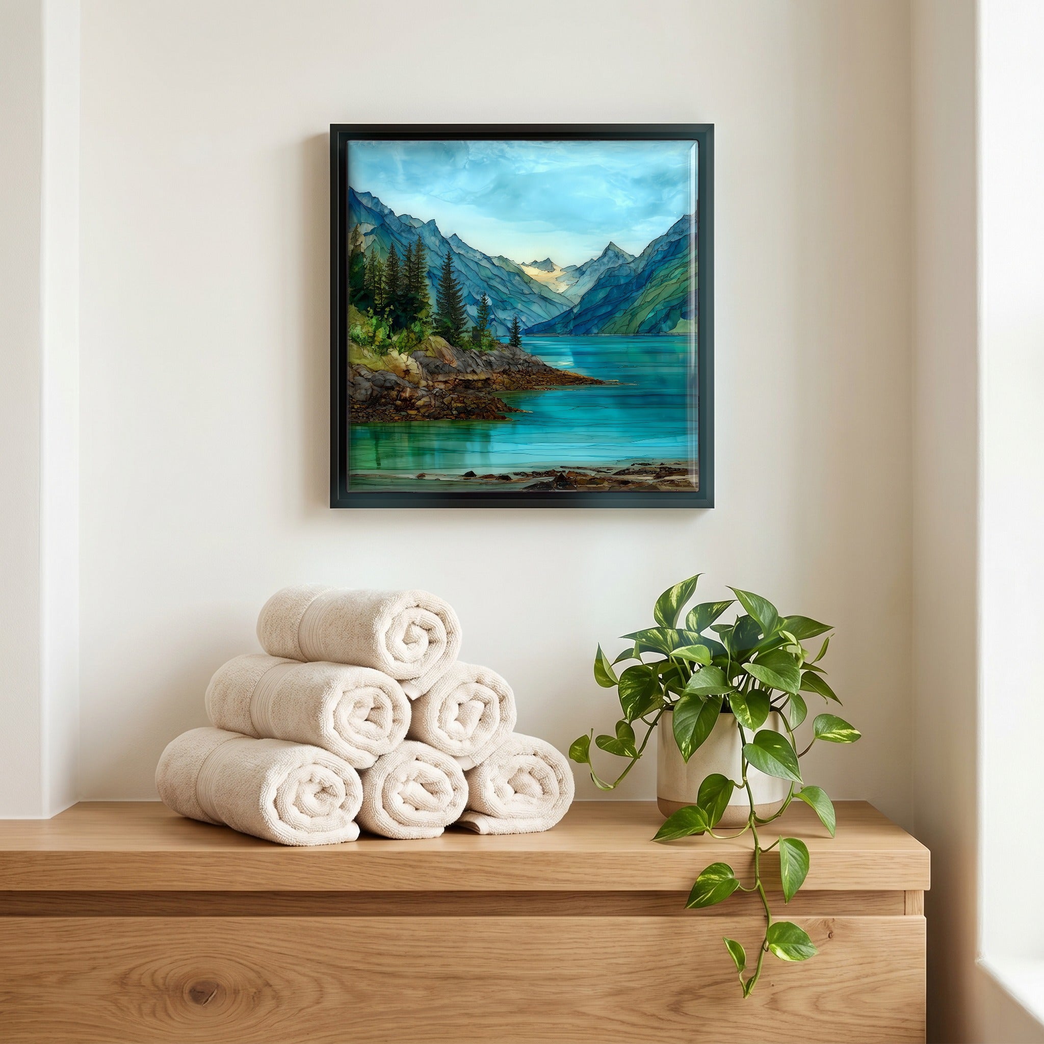 A quiet corner of the bath.