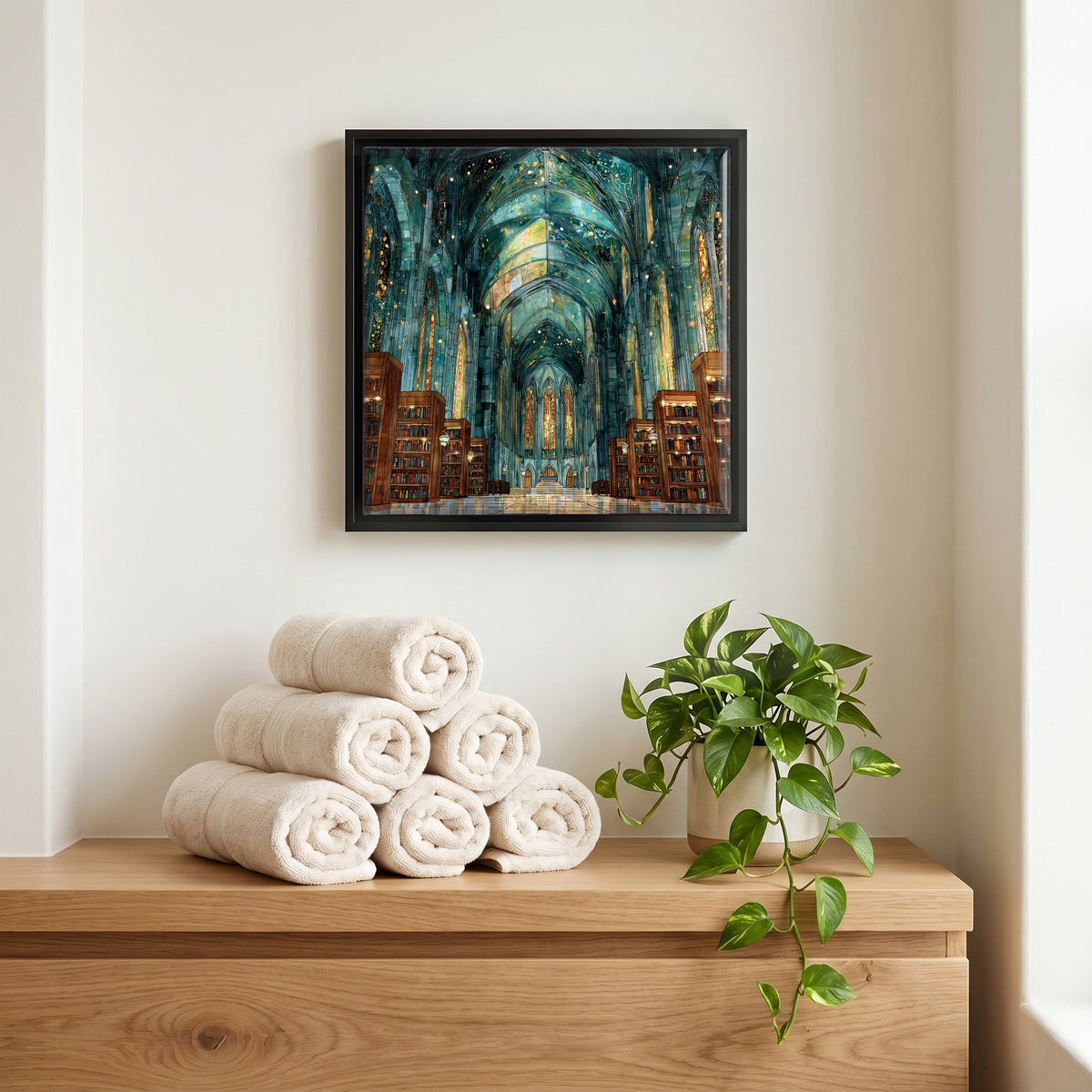 A quiet corner of the bath.