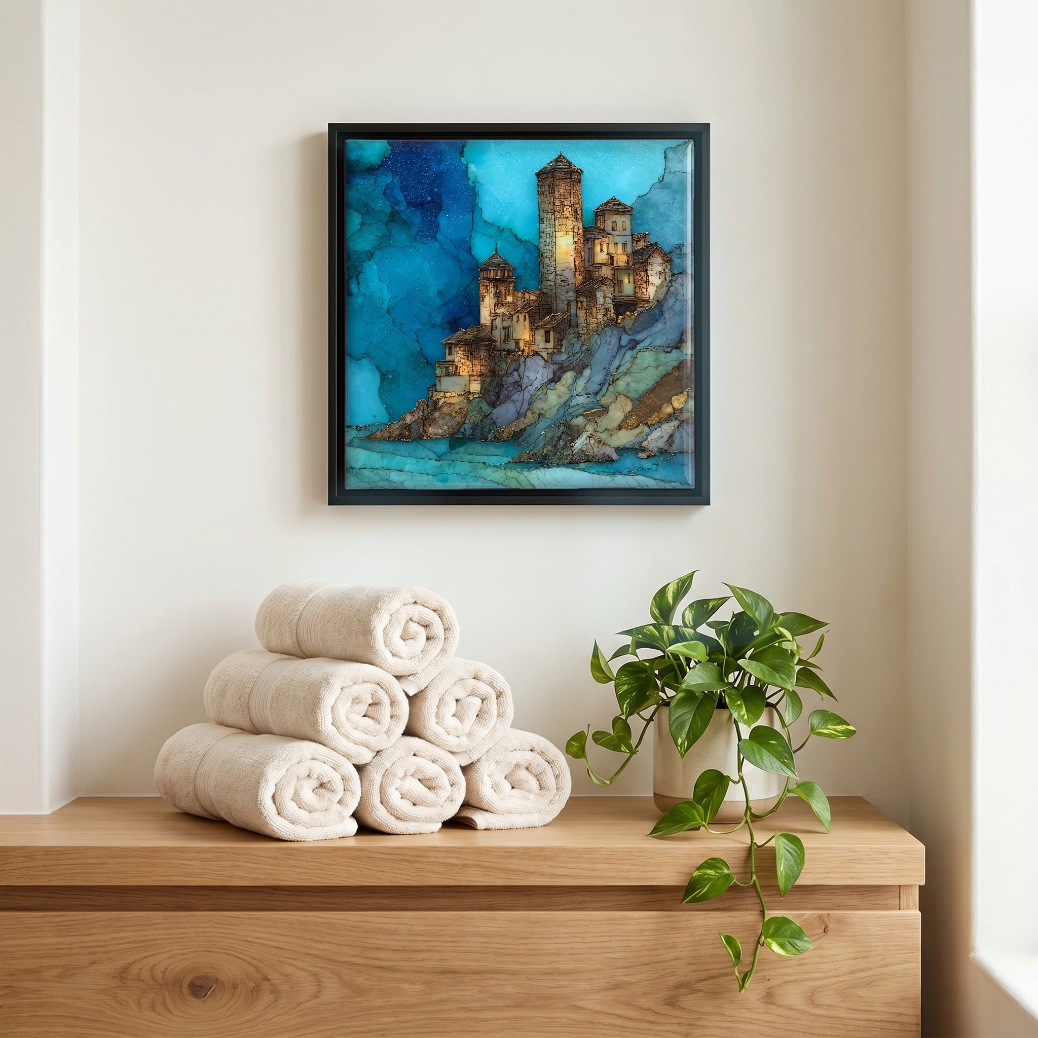 A quiet corner of the bath.