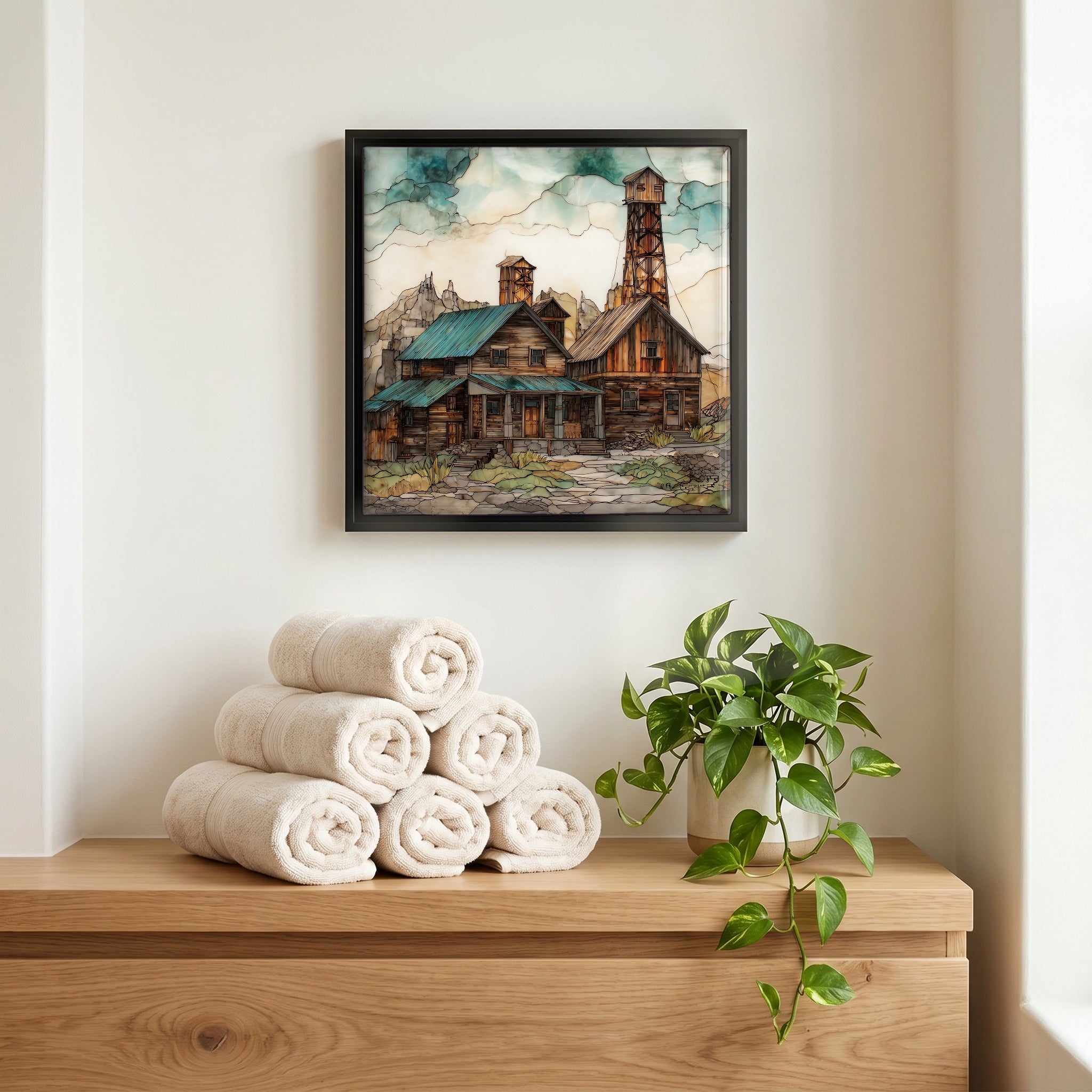 A quiet corner of the bath.