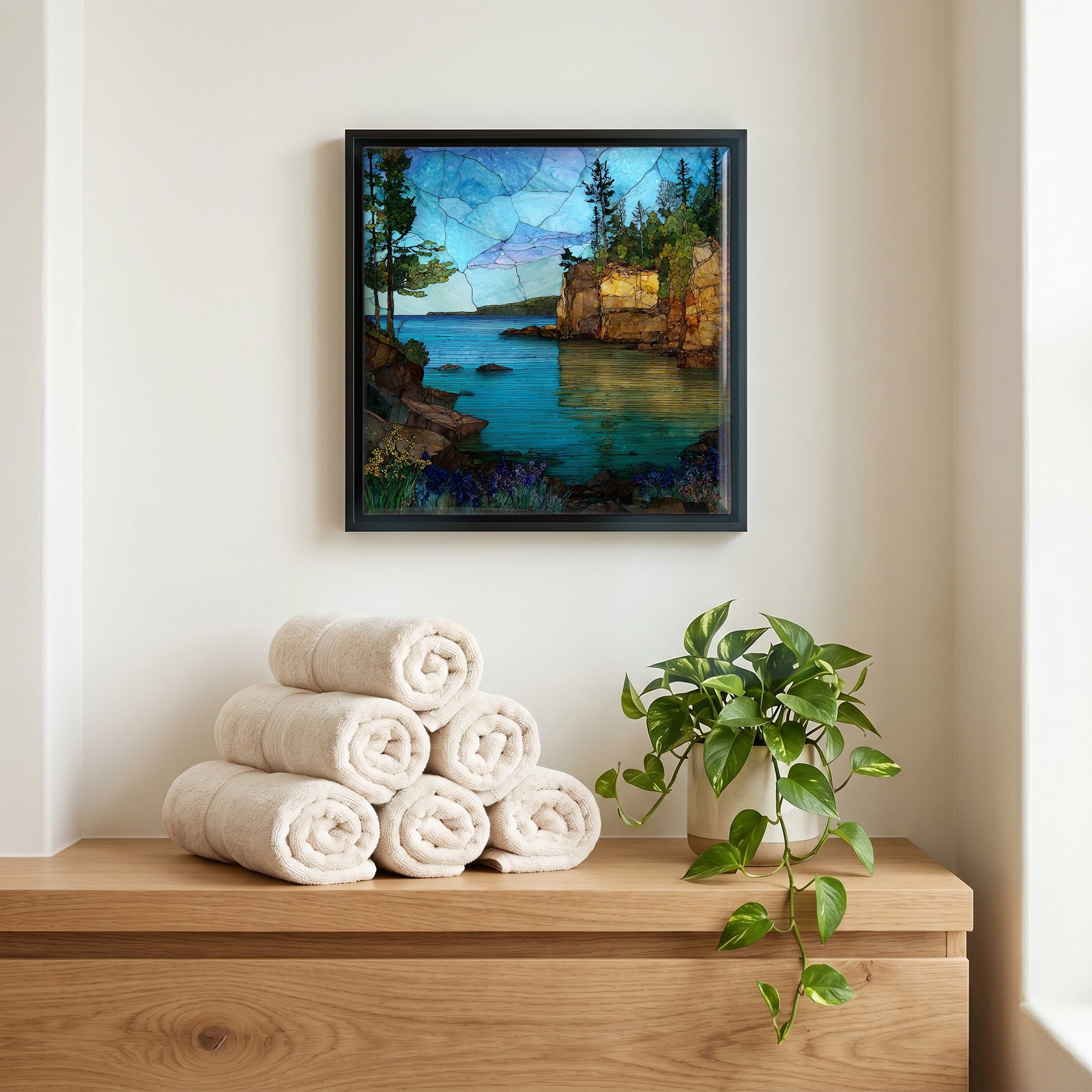 A quiet corner of the bath.