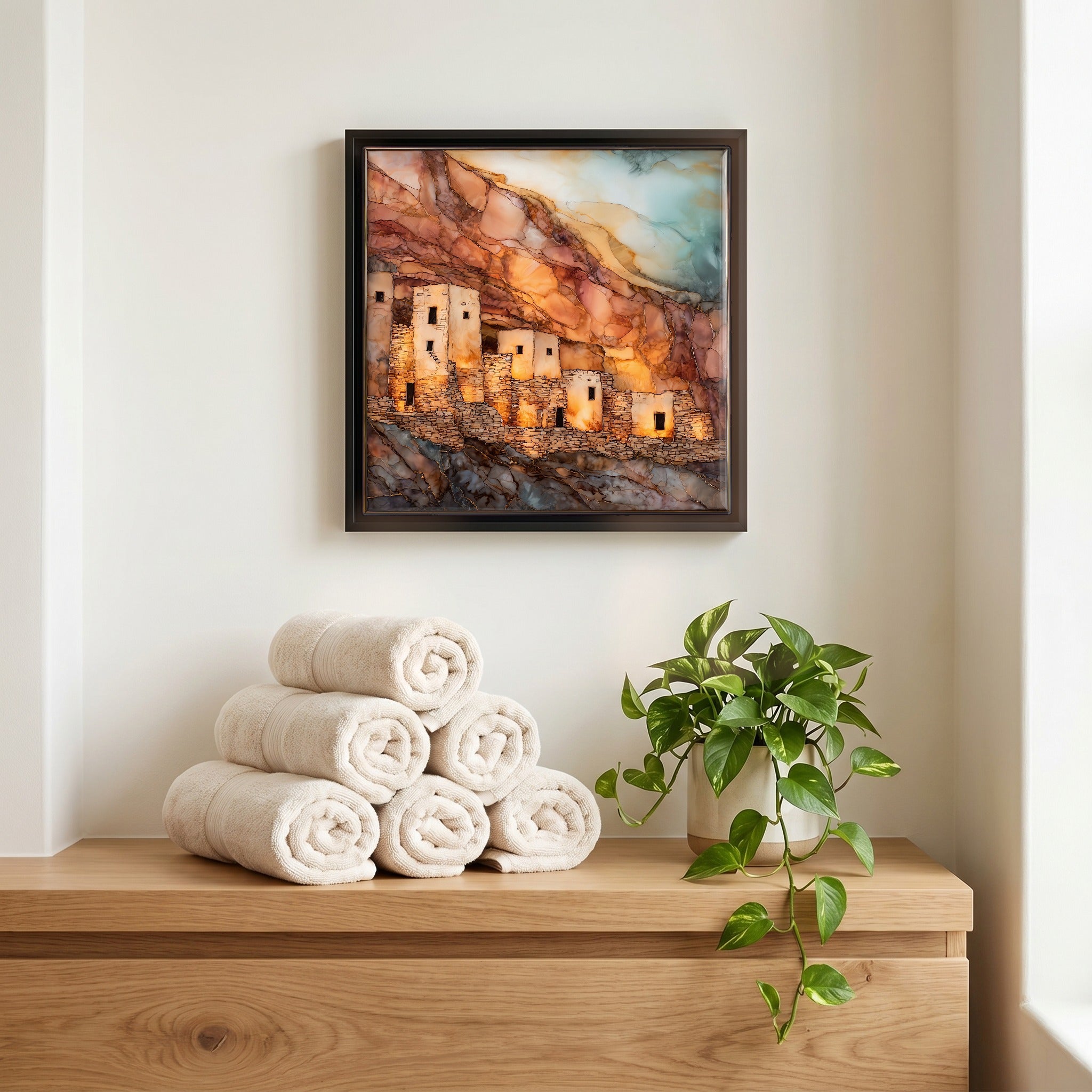 A quiet corner of the bath.
