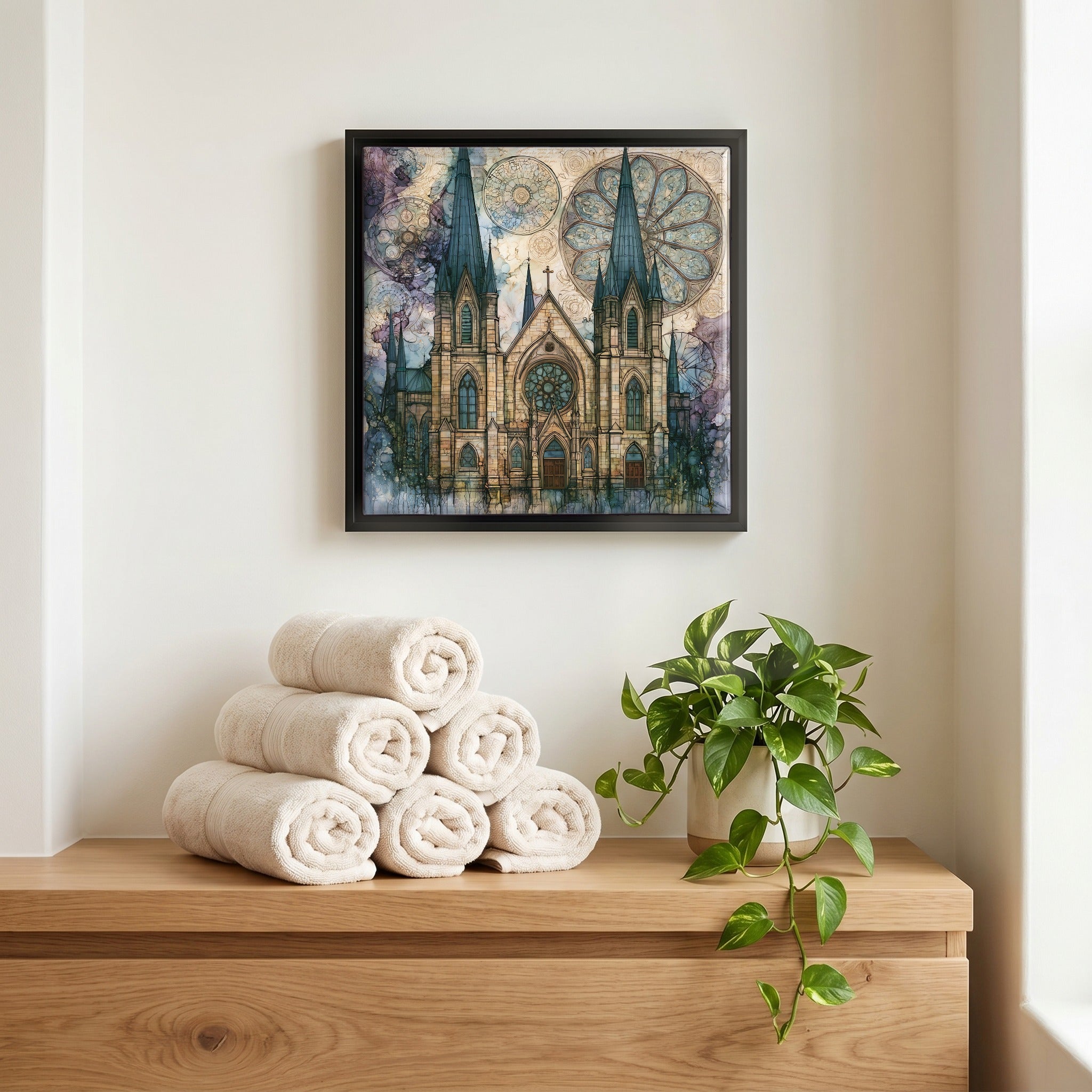 A quiet corner of the bath.