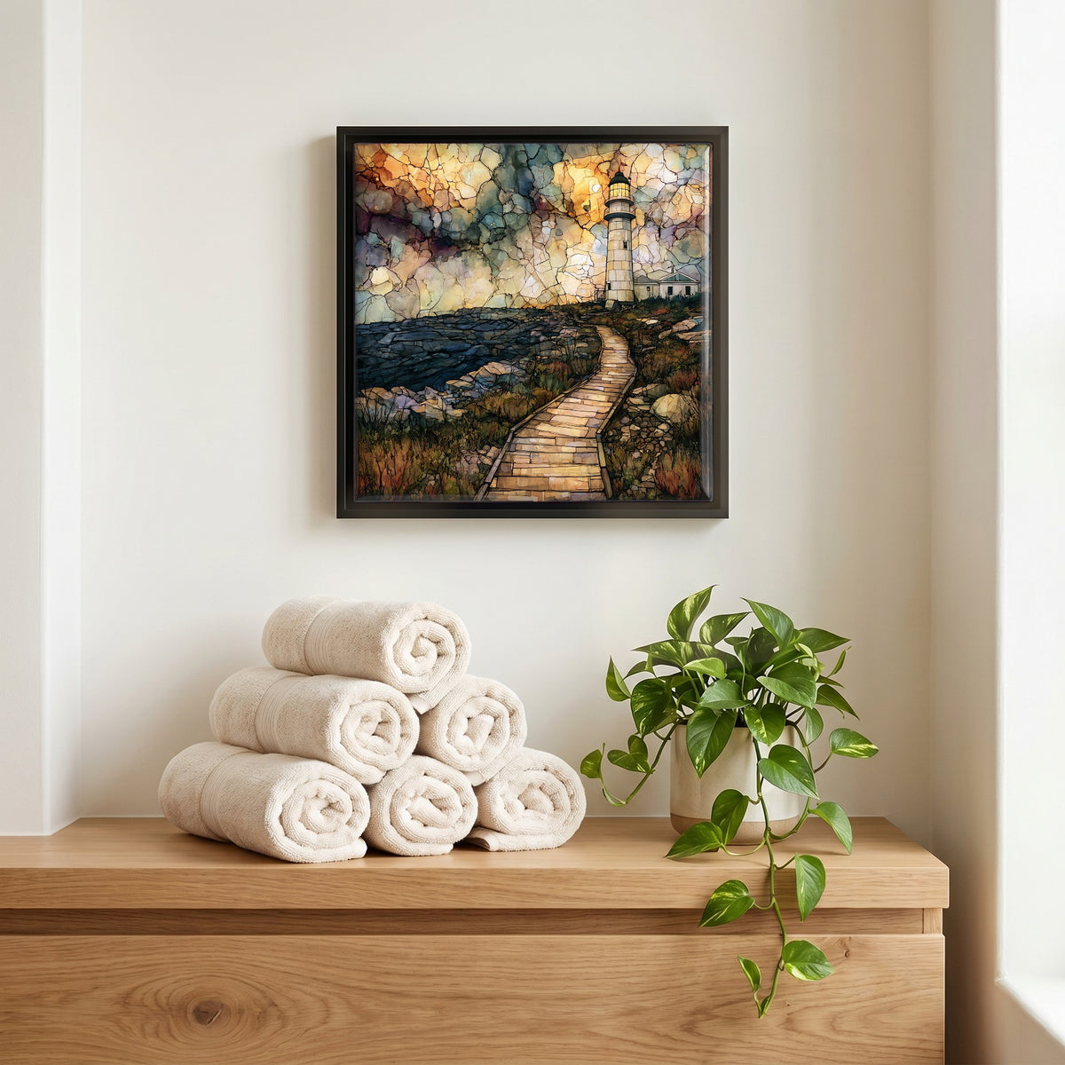 A quiet corner of the bath.