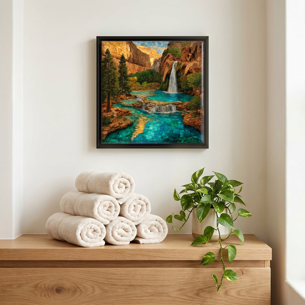A quiet corner of the bath.