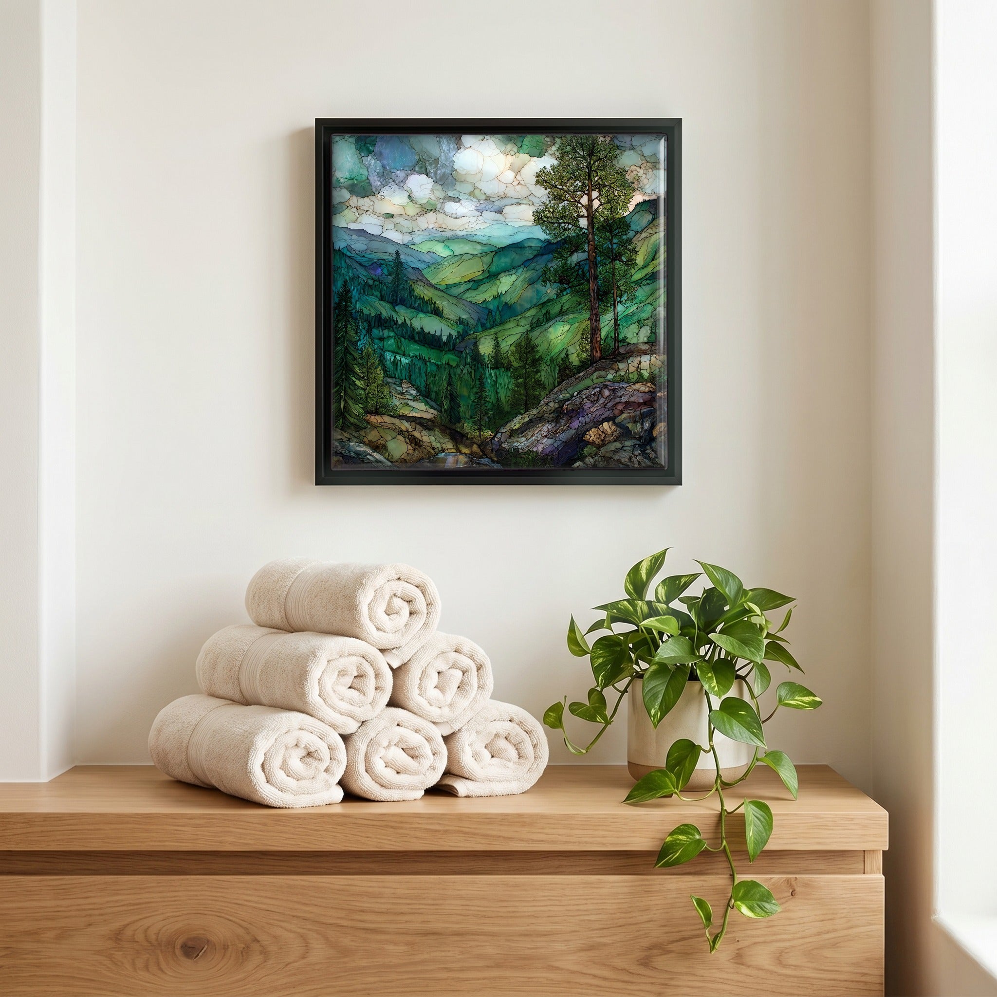 A quiet corner of the bath.