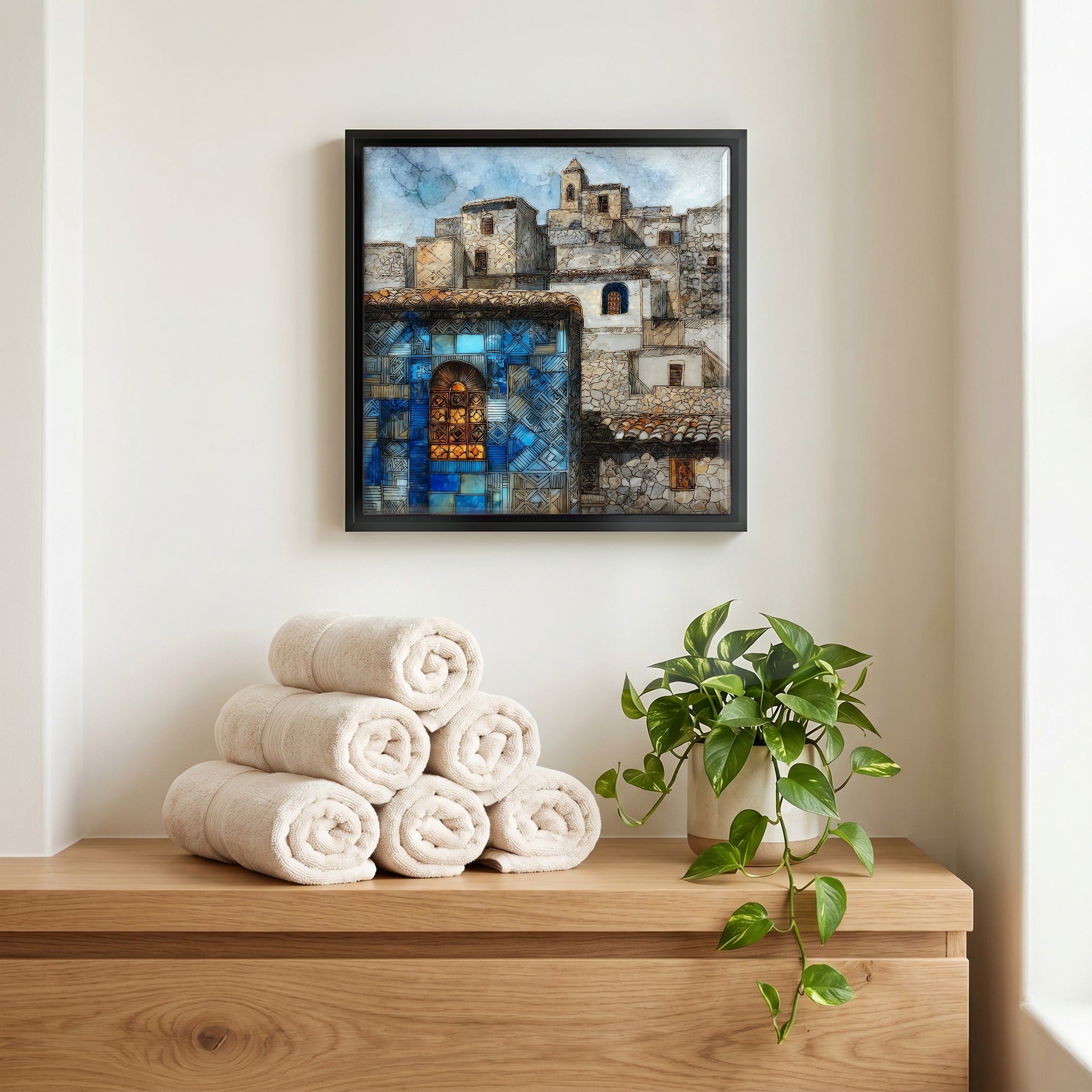 A quiet corner of the bath.