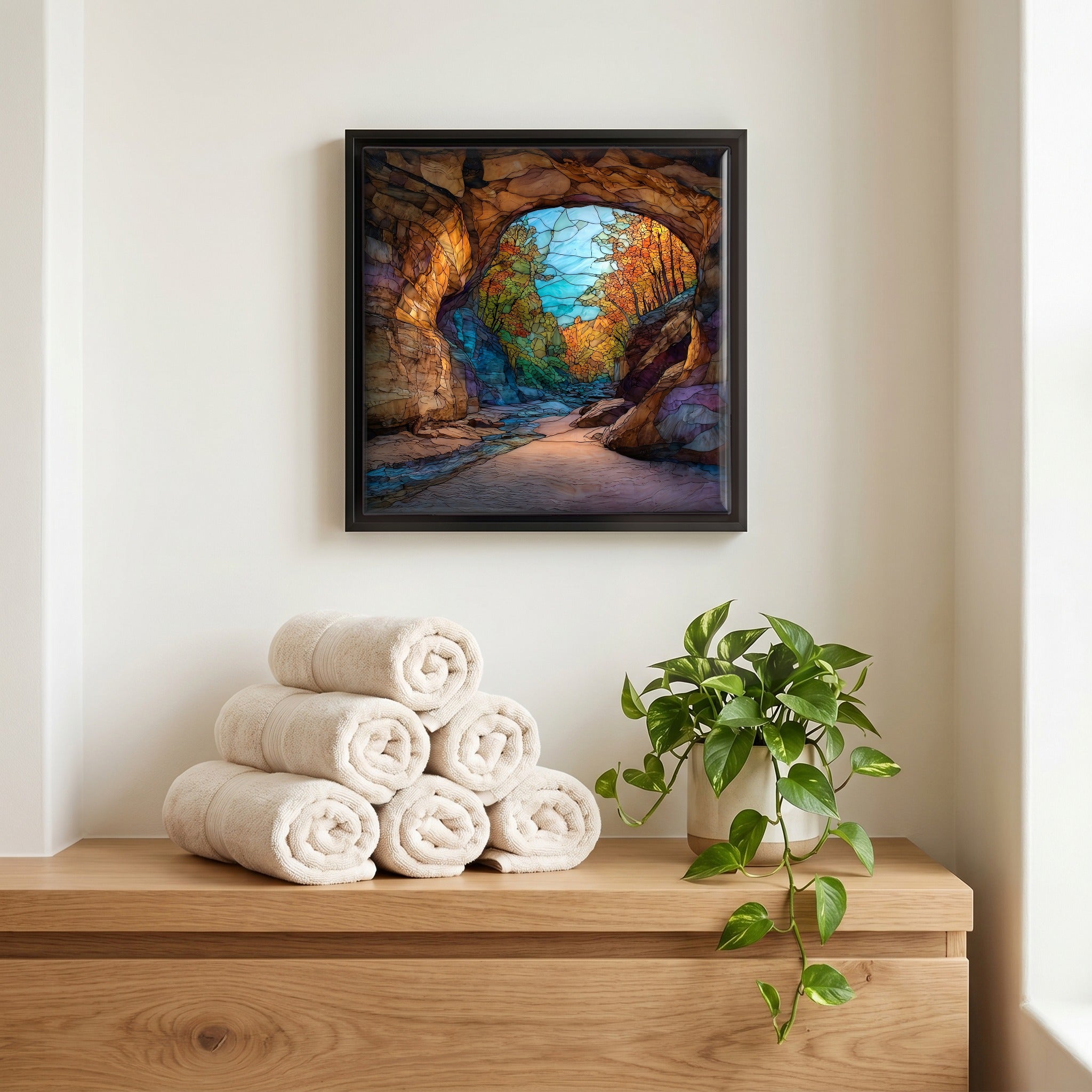 A quiet corner of the bath.