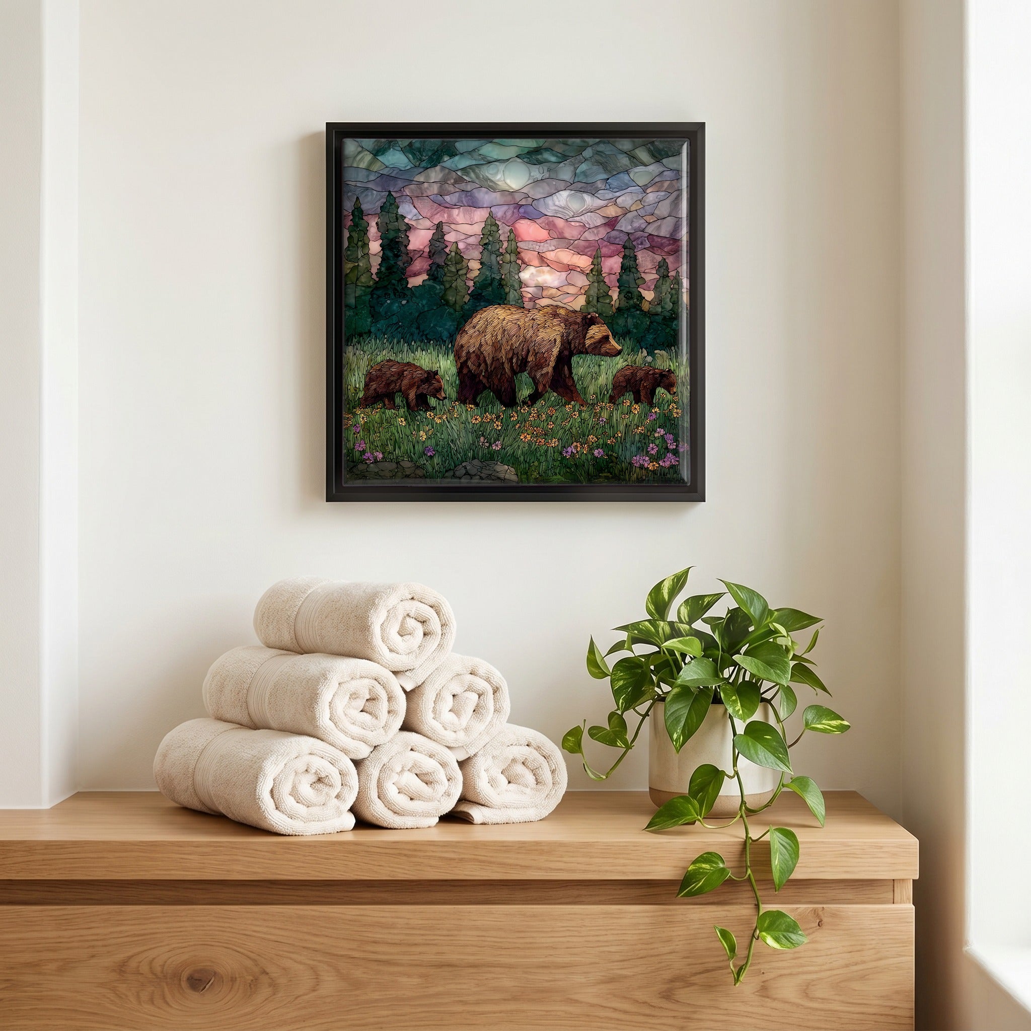 A quiet corner of the bath.