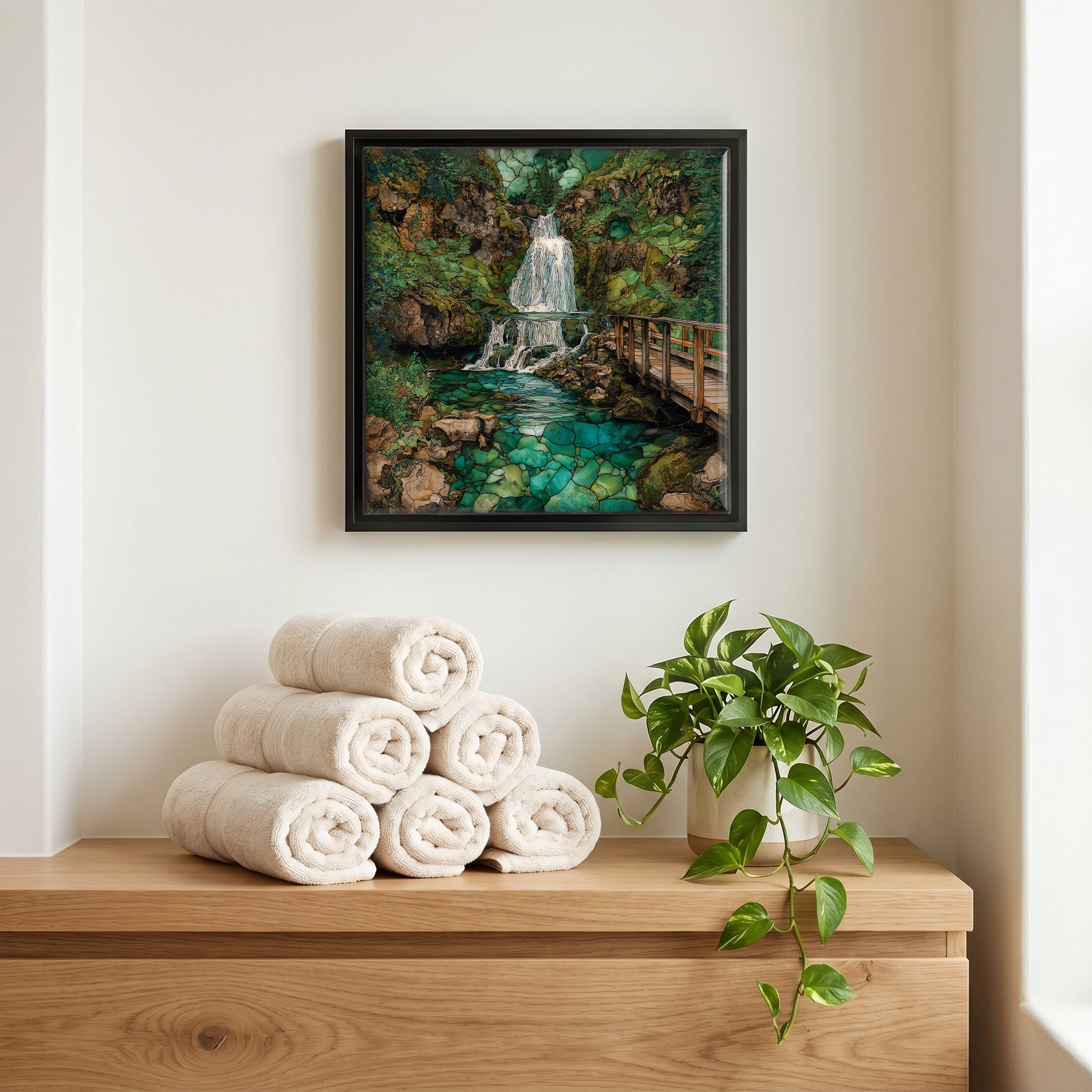 A quiet corner of the bath.