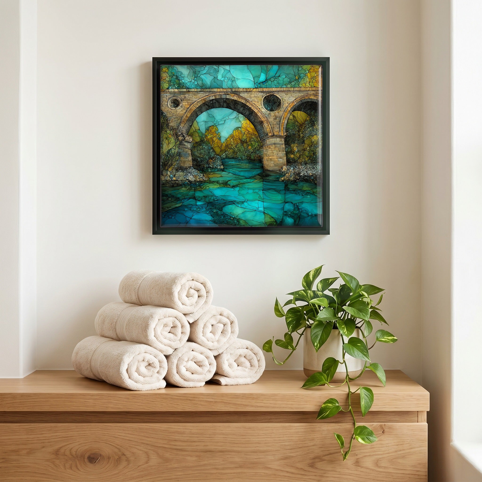 A quiet corner of the bath.