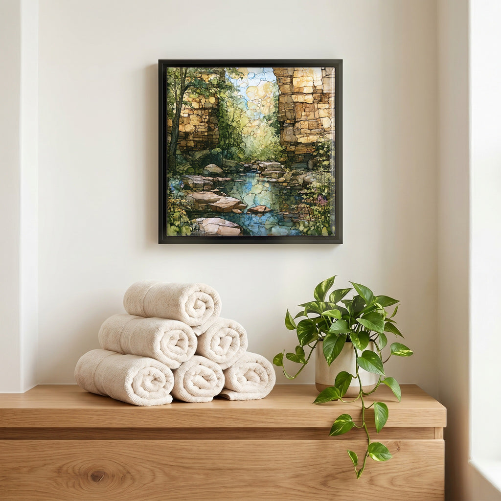 A quiet corner of the bath.