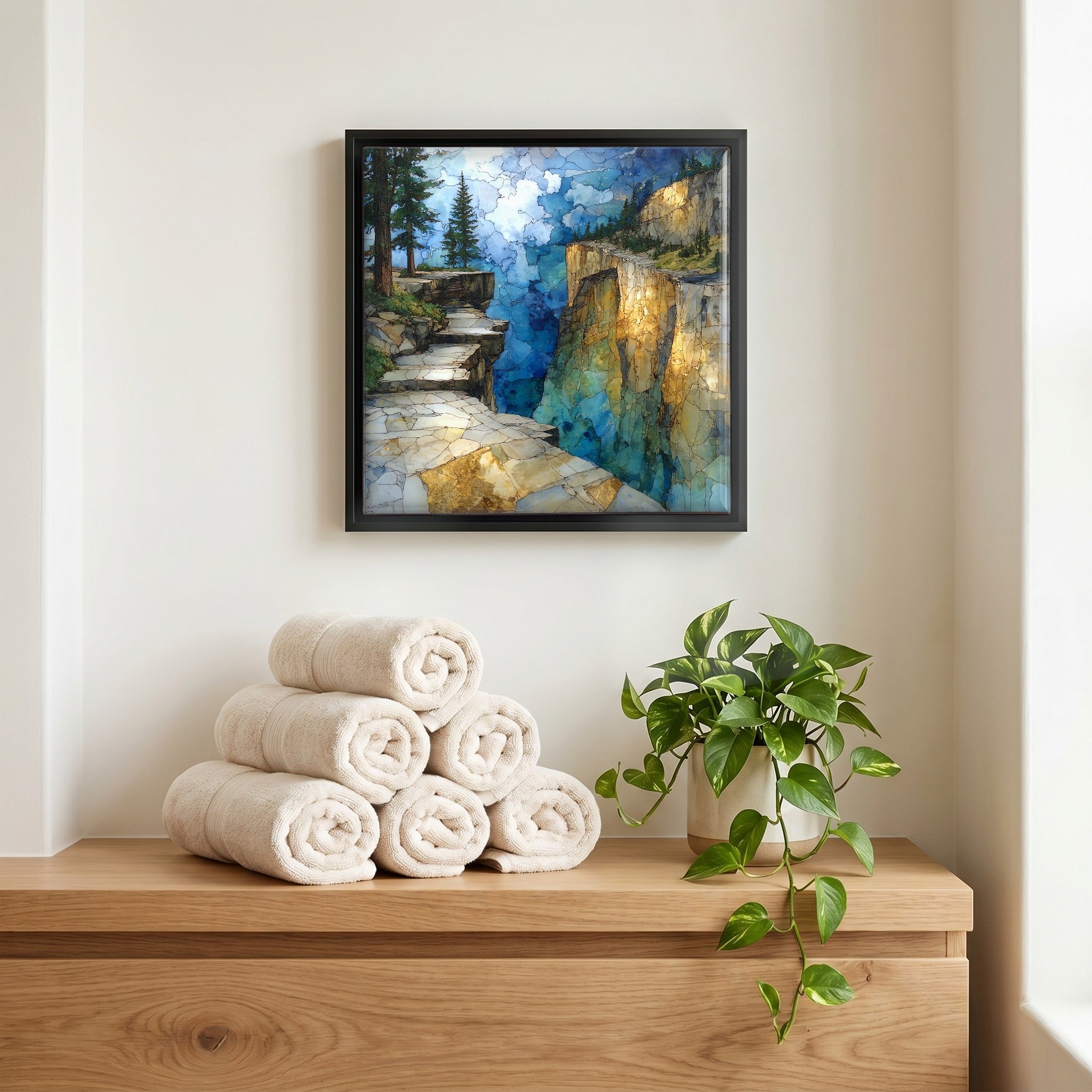 A quiet corner of the bath.