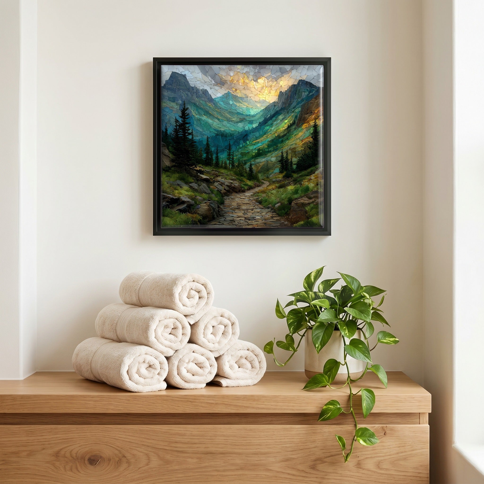 A quiet corner of the bath.