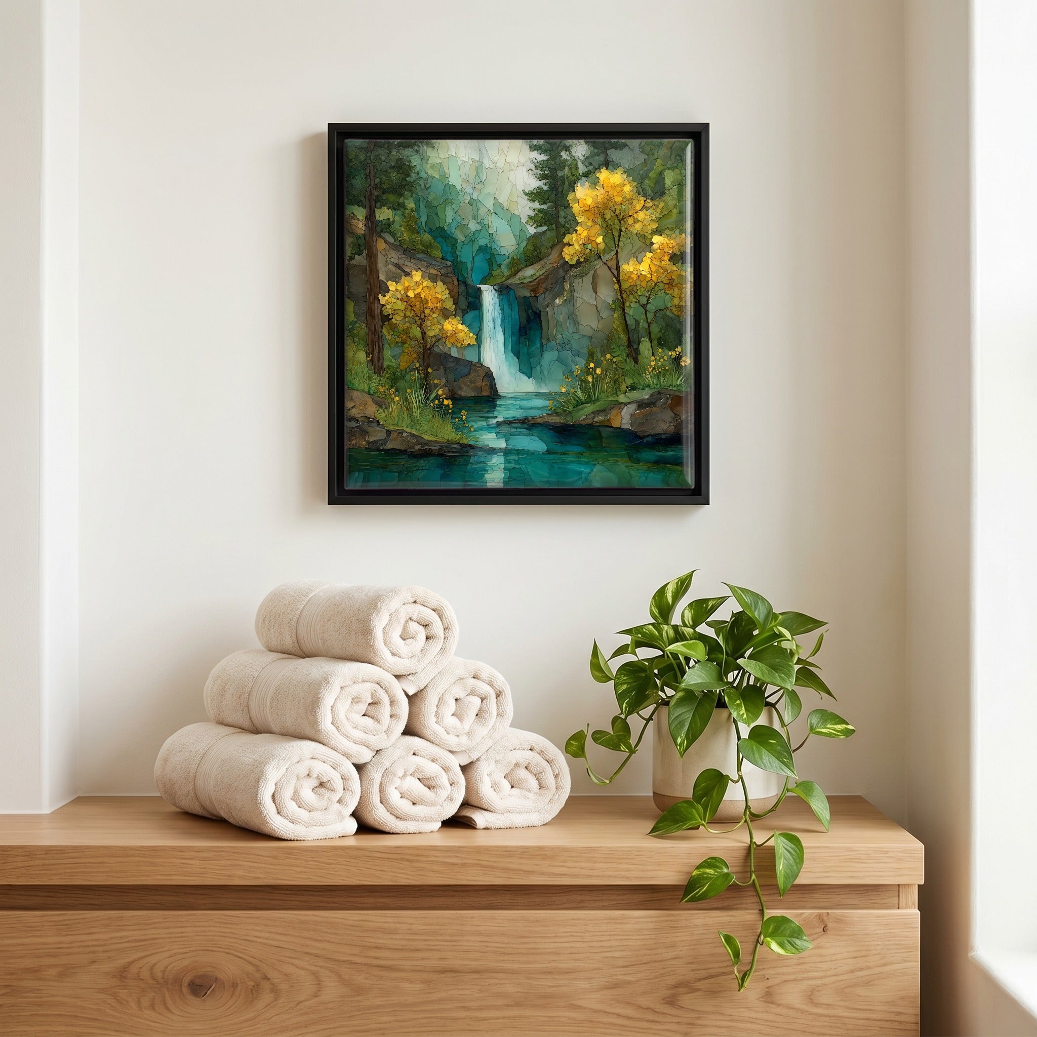 A quiet corner of the bath.