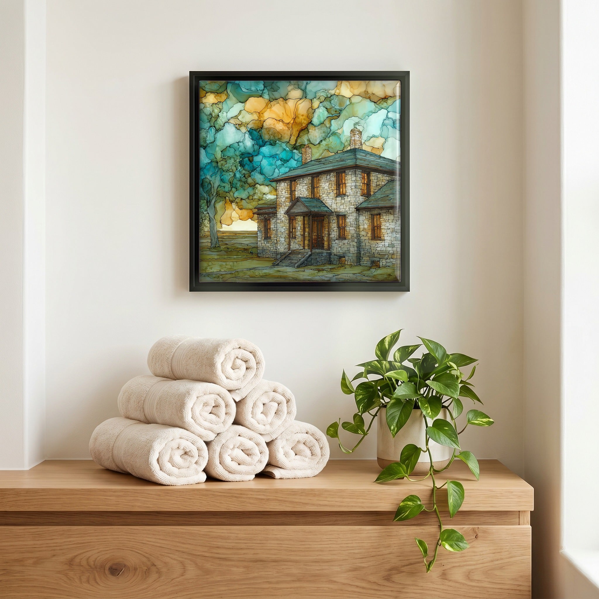 A quiet corner of the bath.