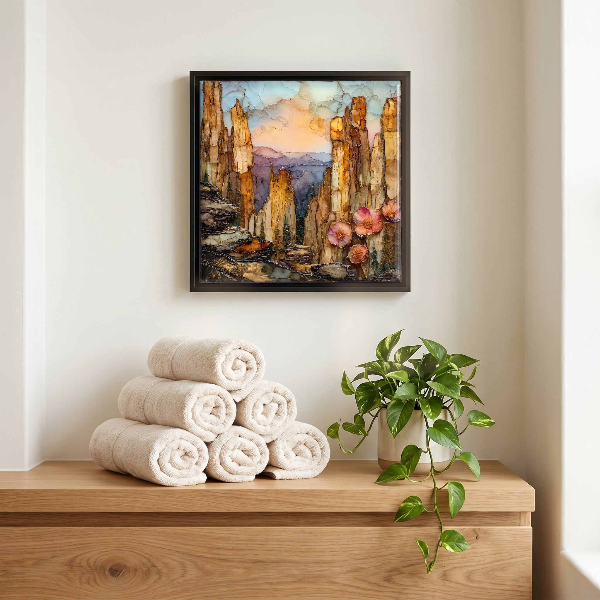 A quiet corner of the bath.