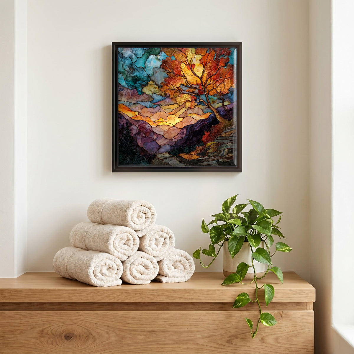 A quiet corner of the bath.