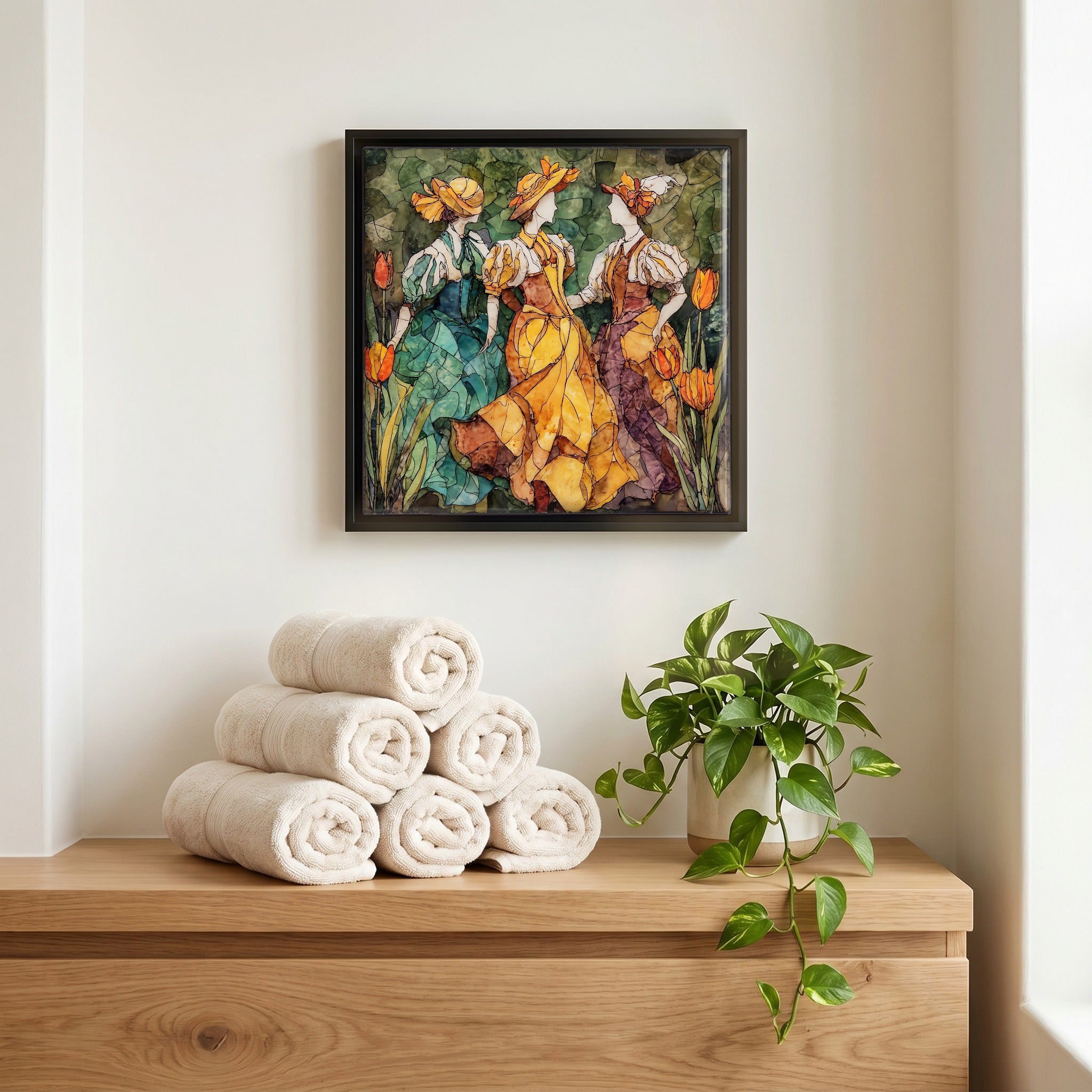 A quiet corner of the bath.