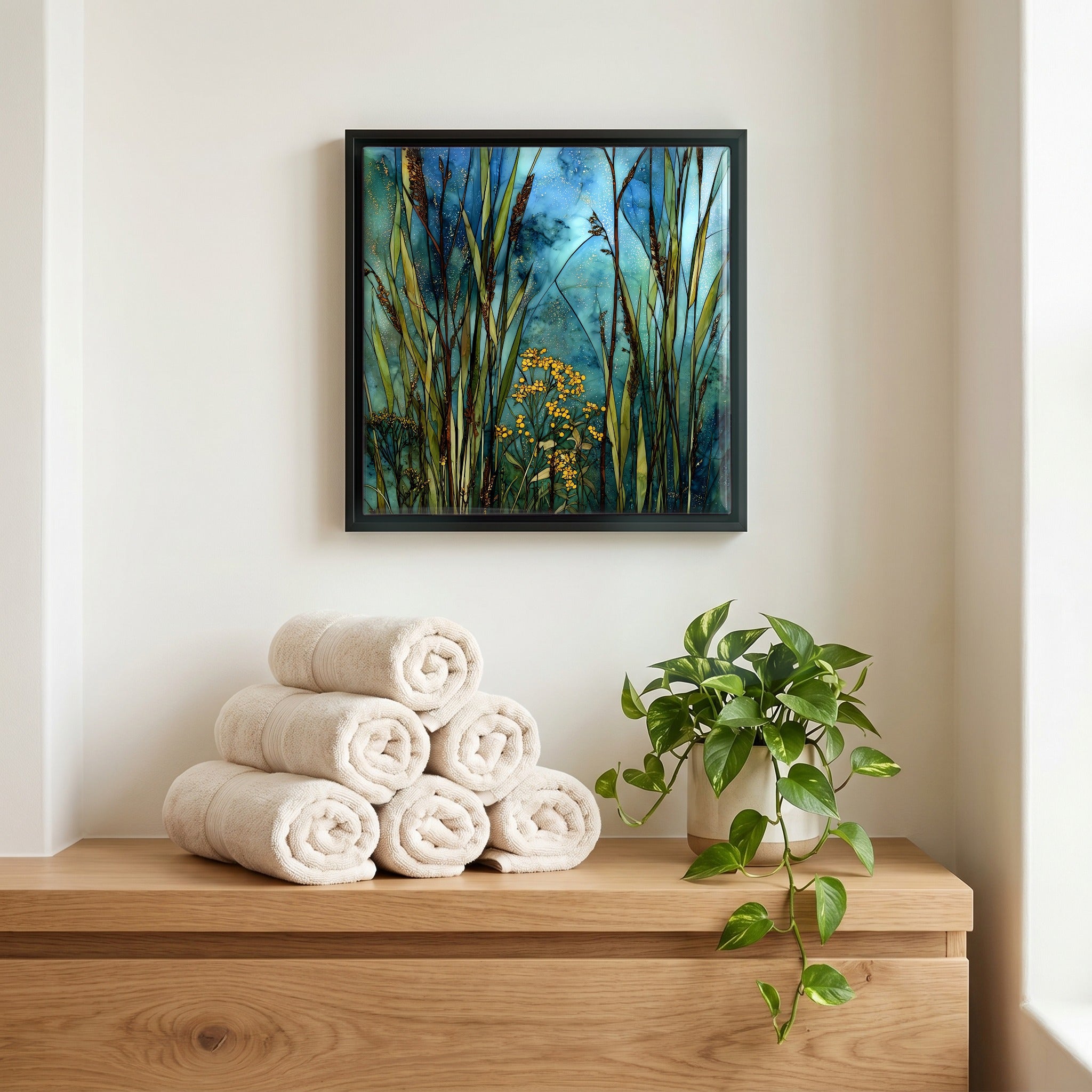 A quiet corner of the bath.