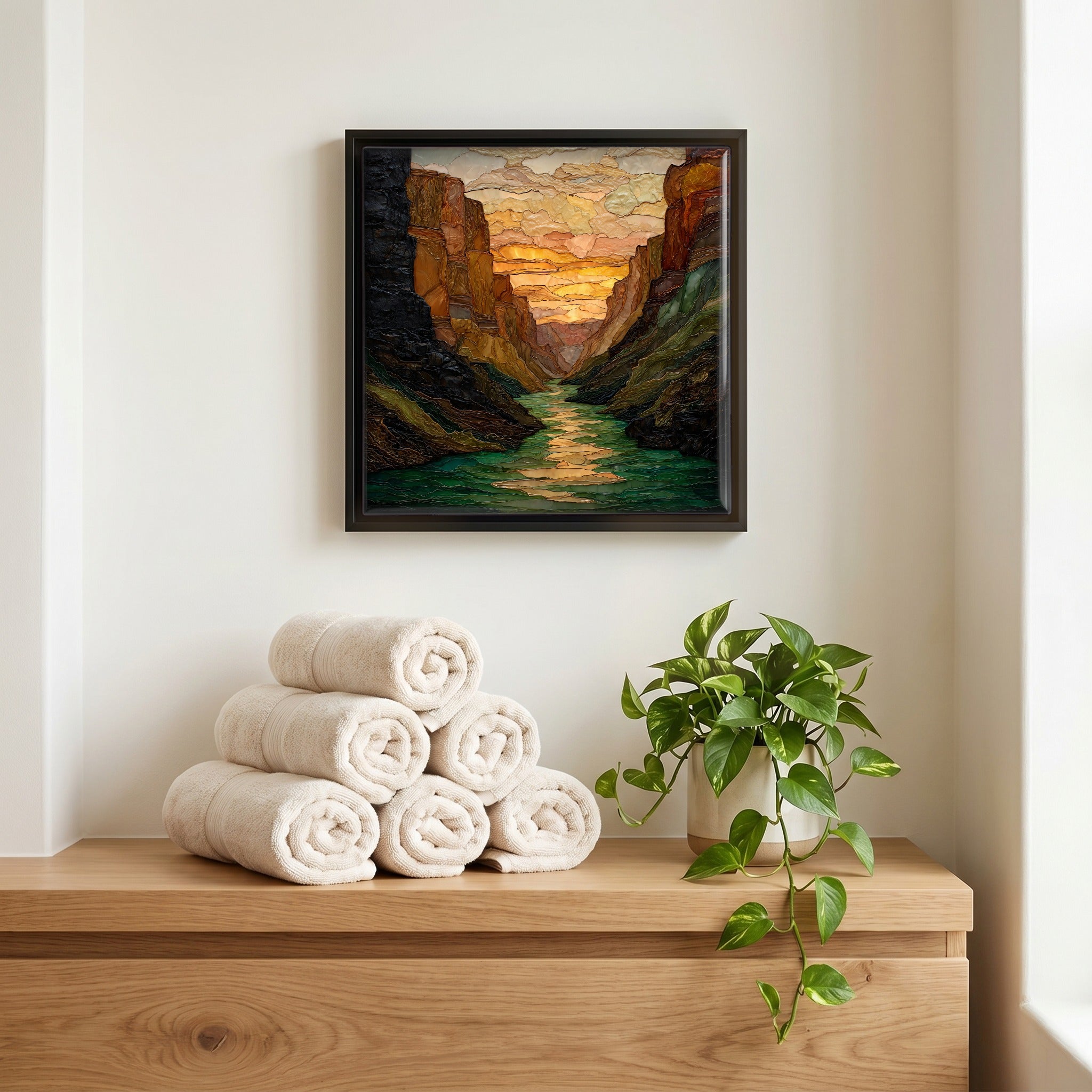 A quiet corner of the bath.