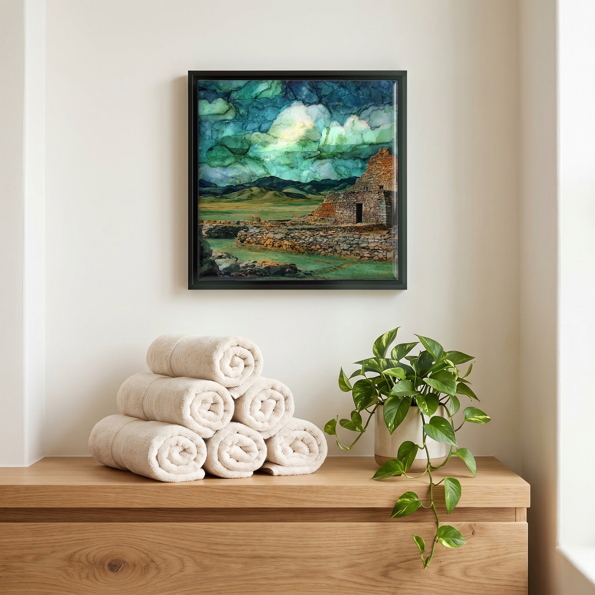 A quiet corner of the bath.