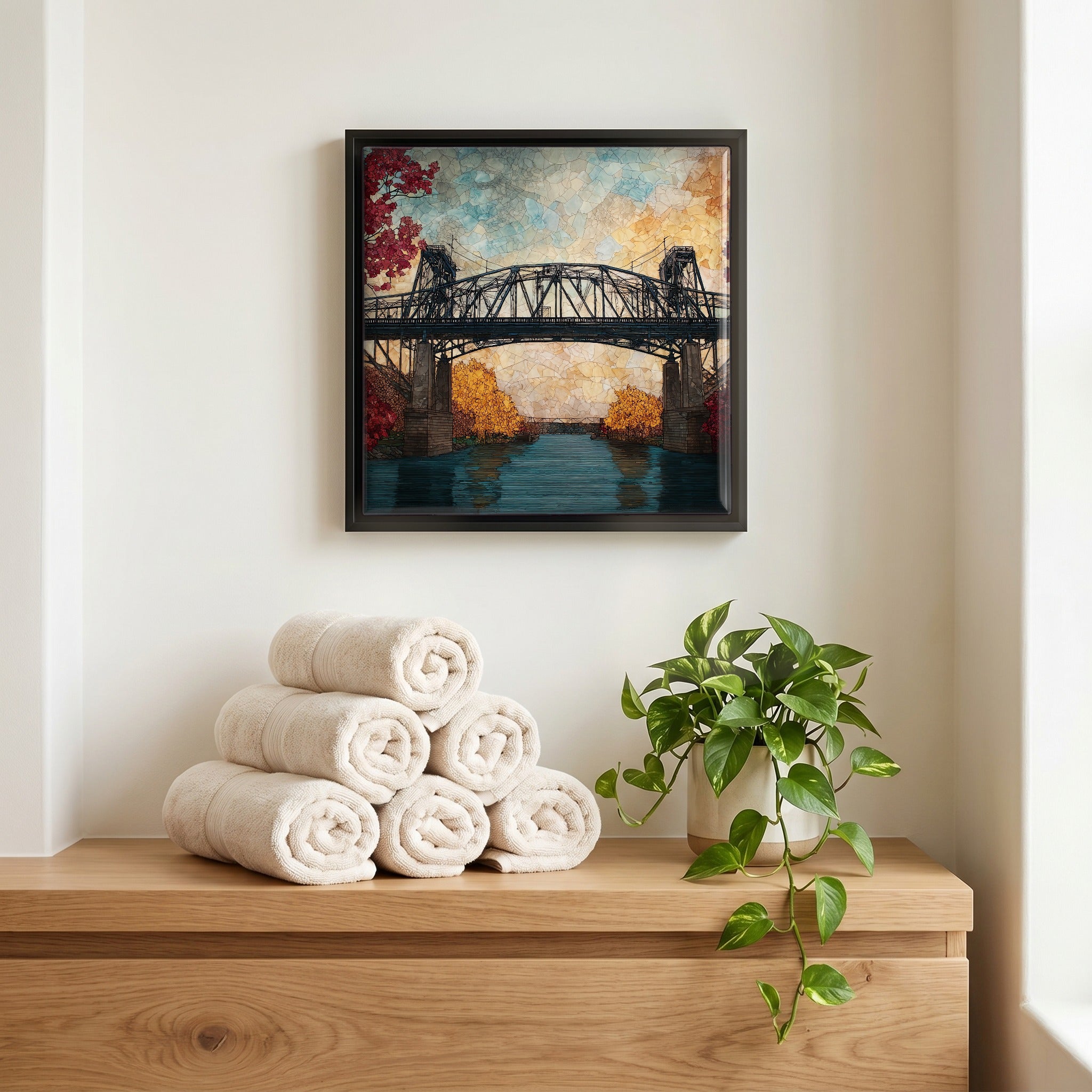 A quiet corner of the bath.