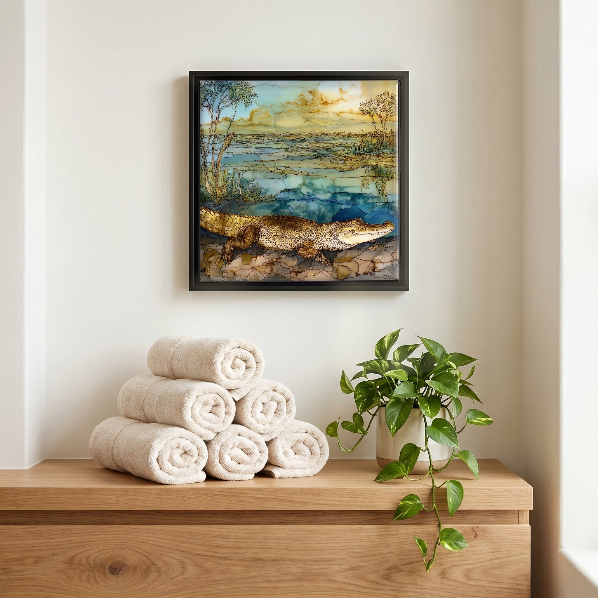 A quiet corner of the bath.