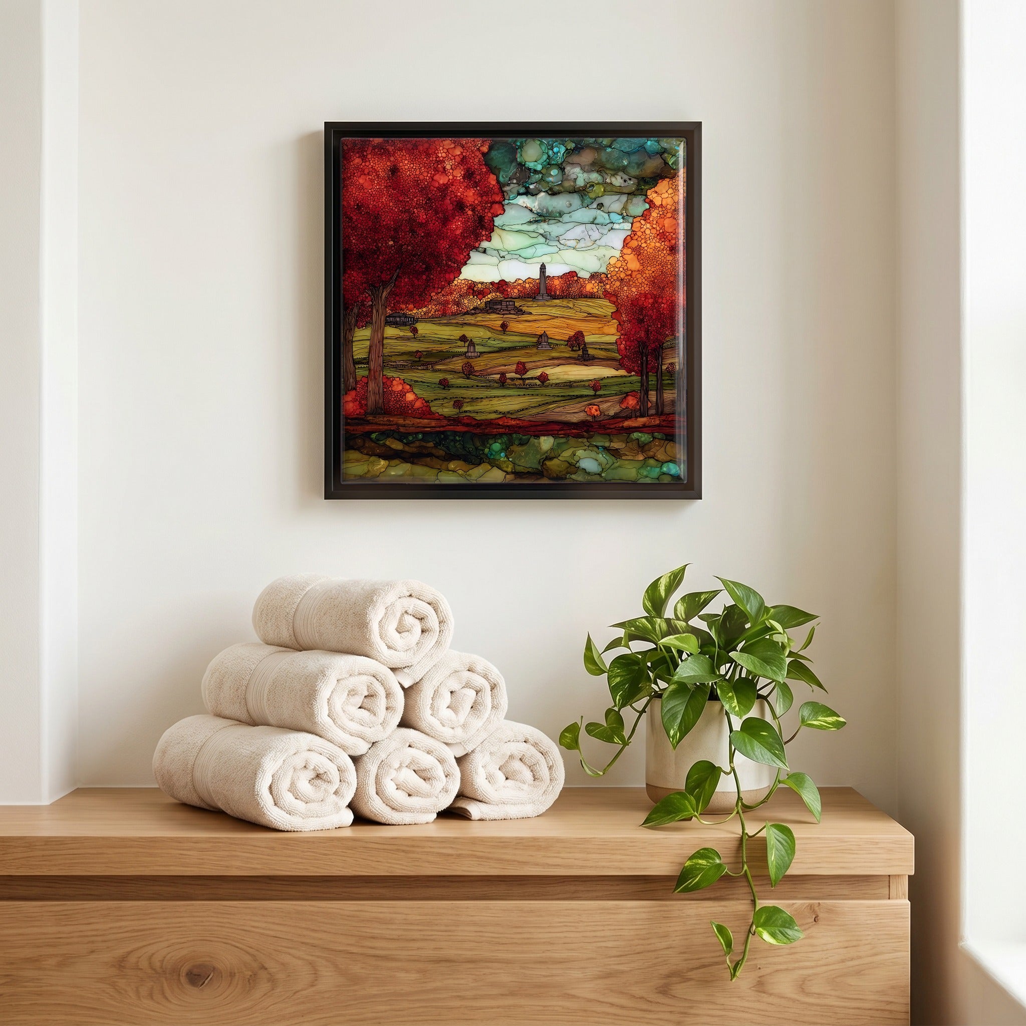 A quiet corner of the bath.
