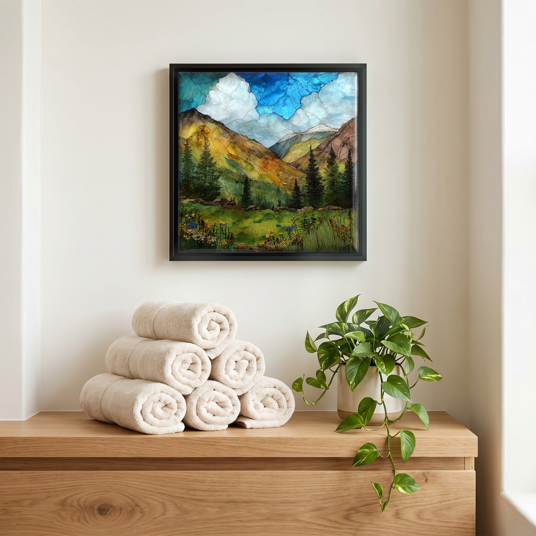 A quiet corner of the bath.