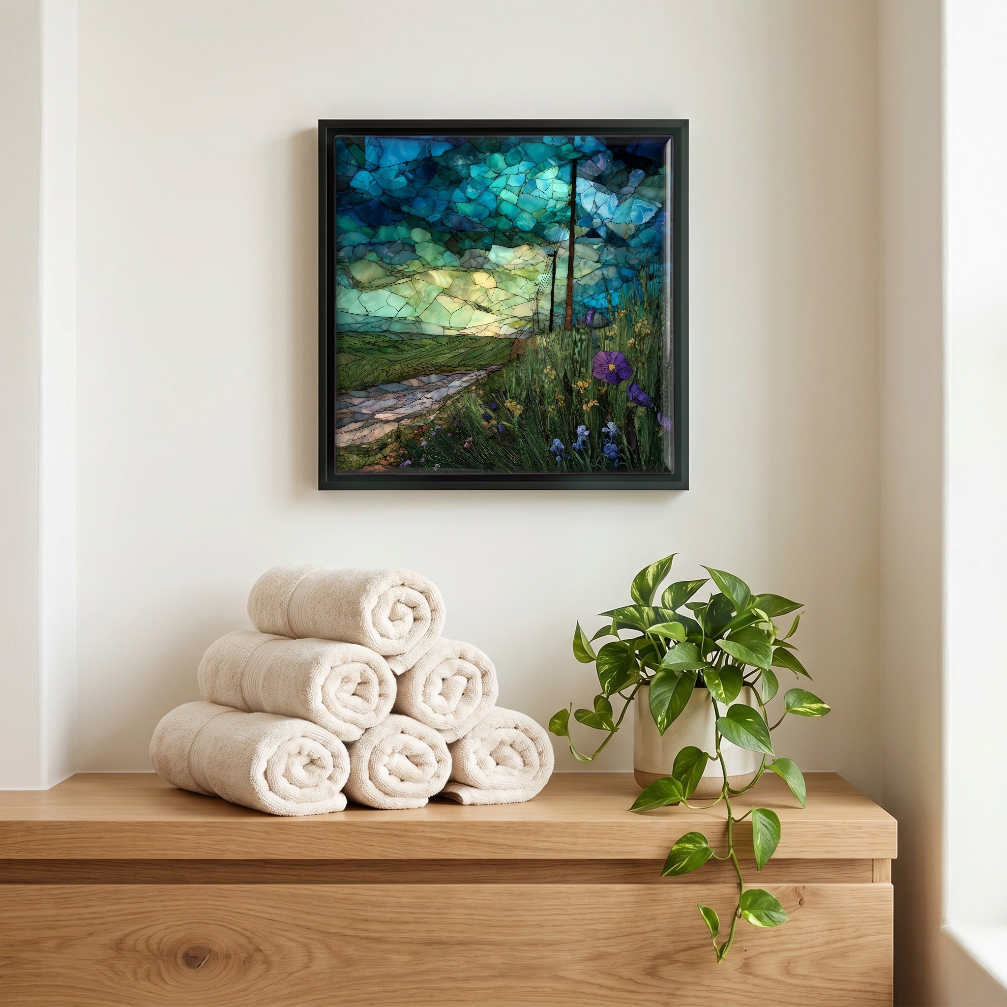 A quiet corner of the bath.