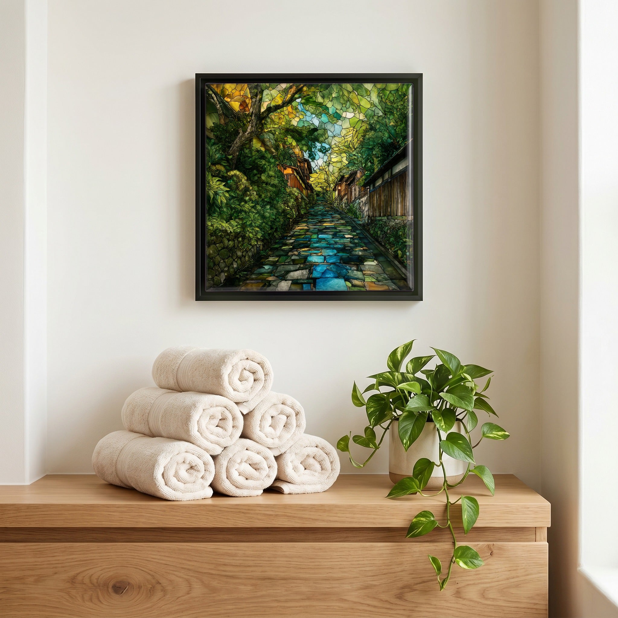 A quiet corner of the bath.