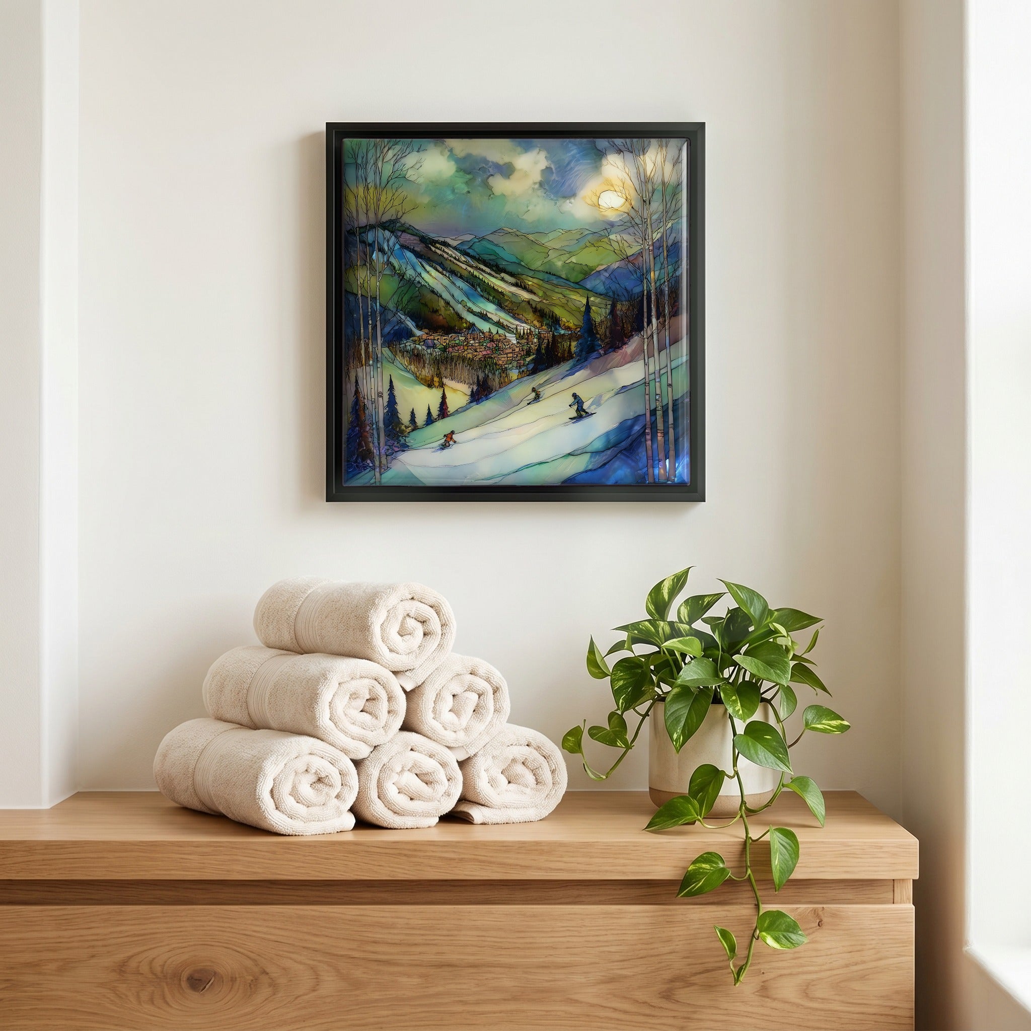 A quiet corner of the bath.