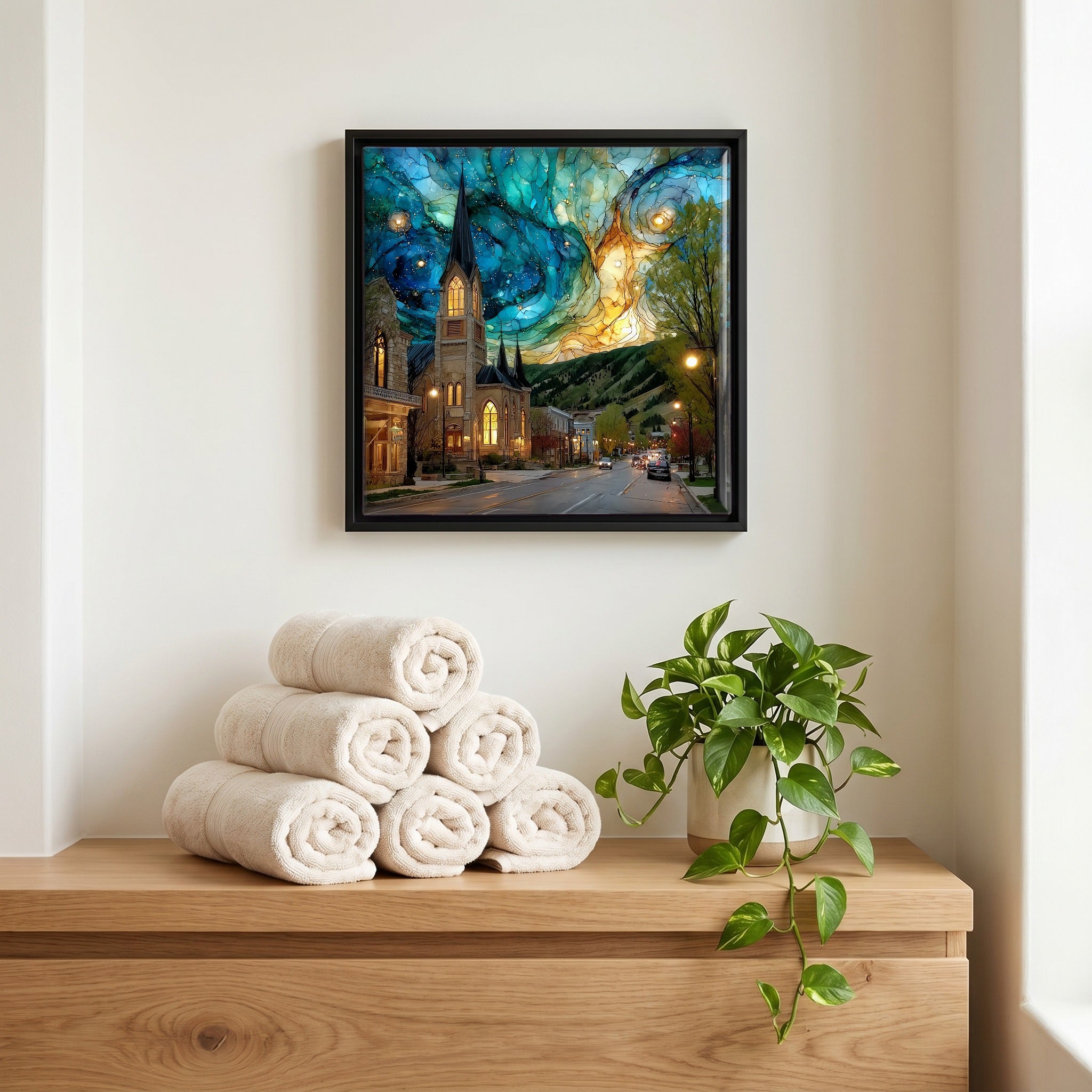 A quiet corner of the bath.
