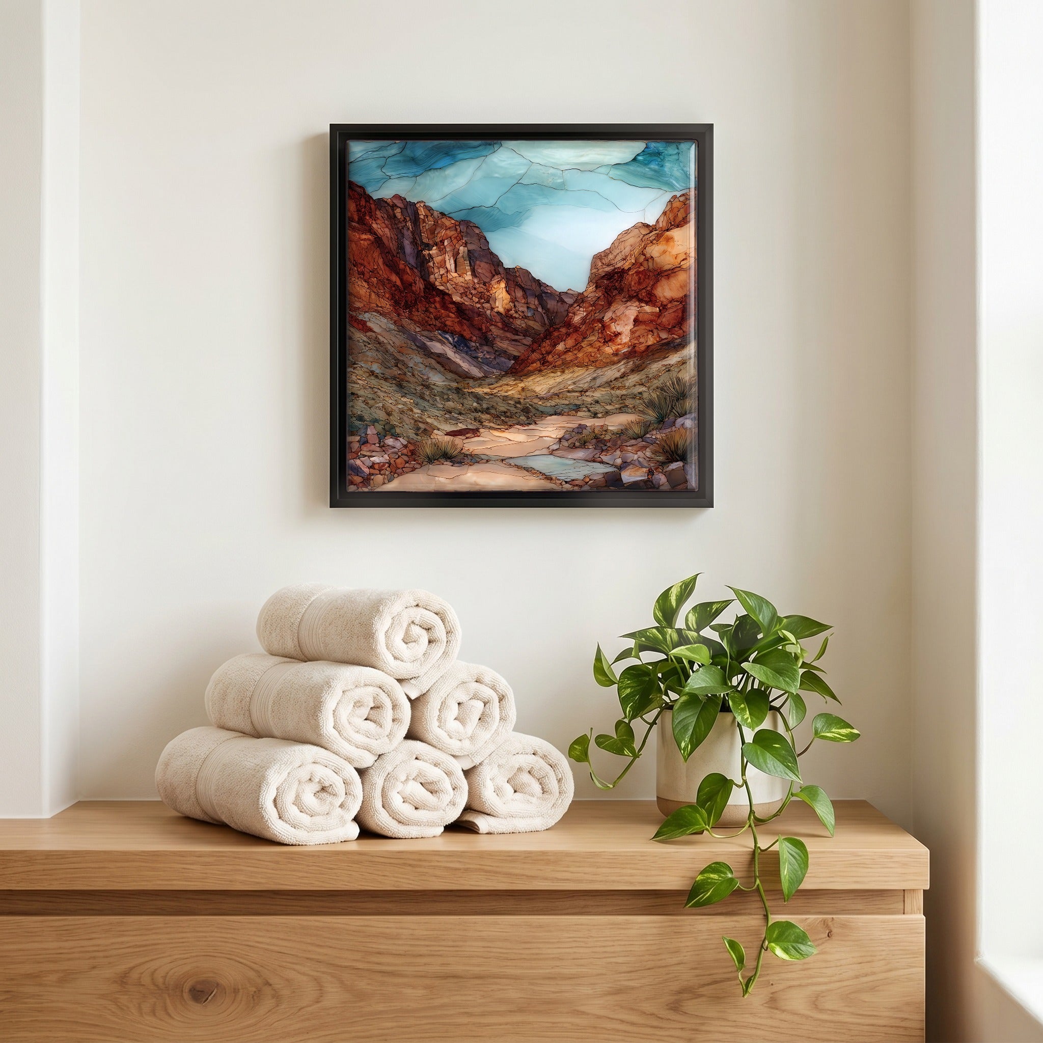 A quiet corner of the bath.