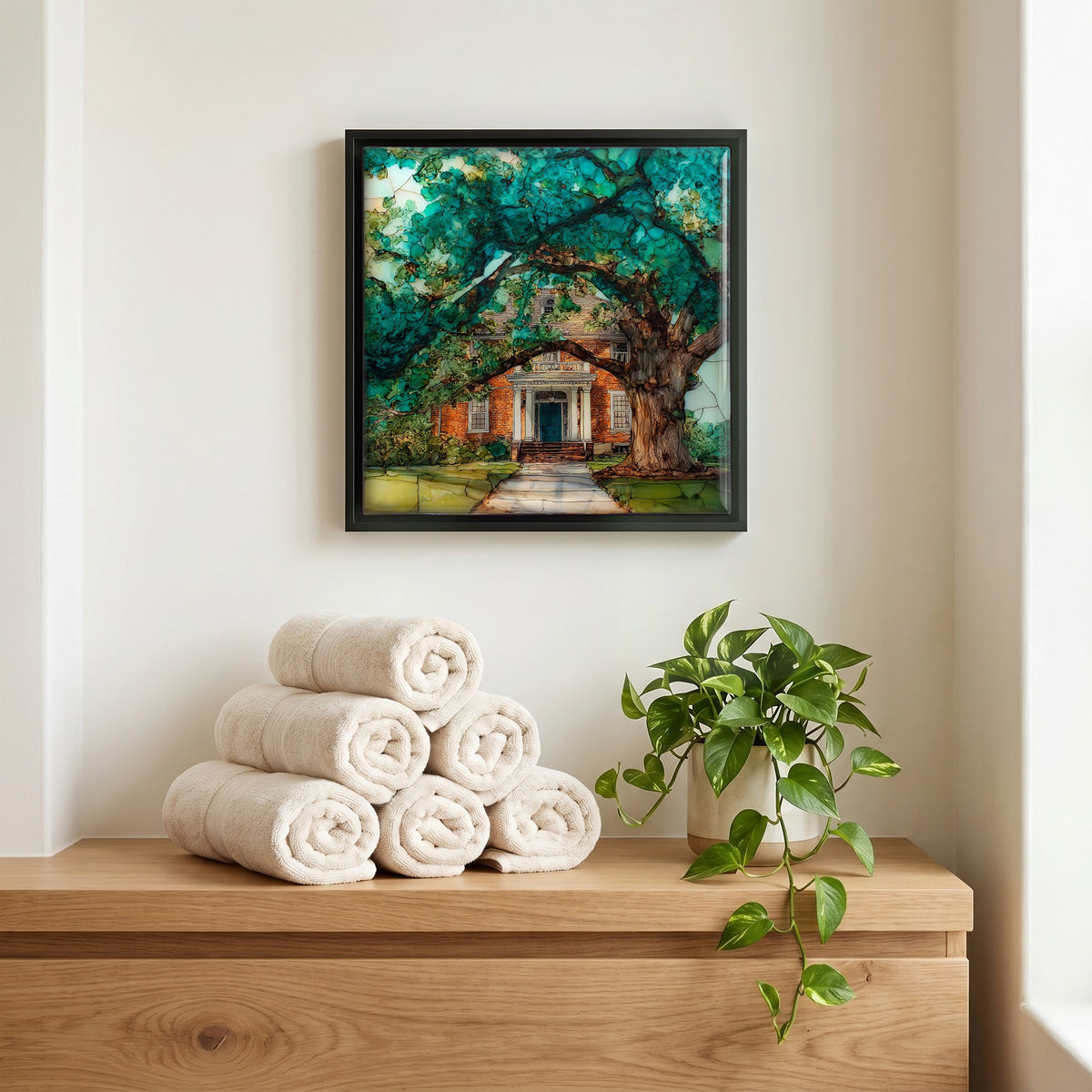 A quiet corner of the bath.