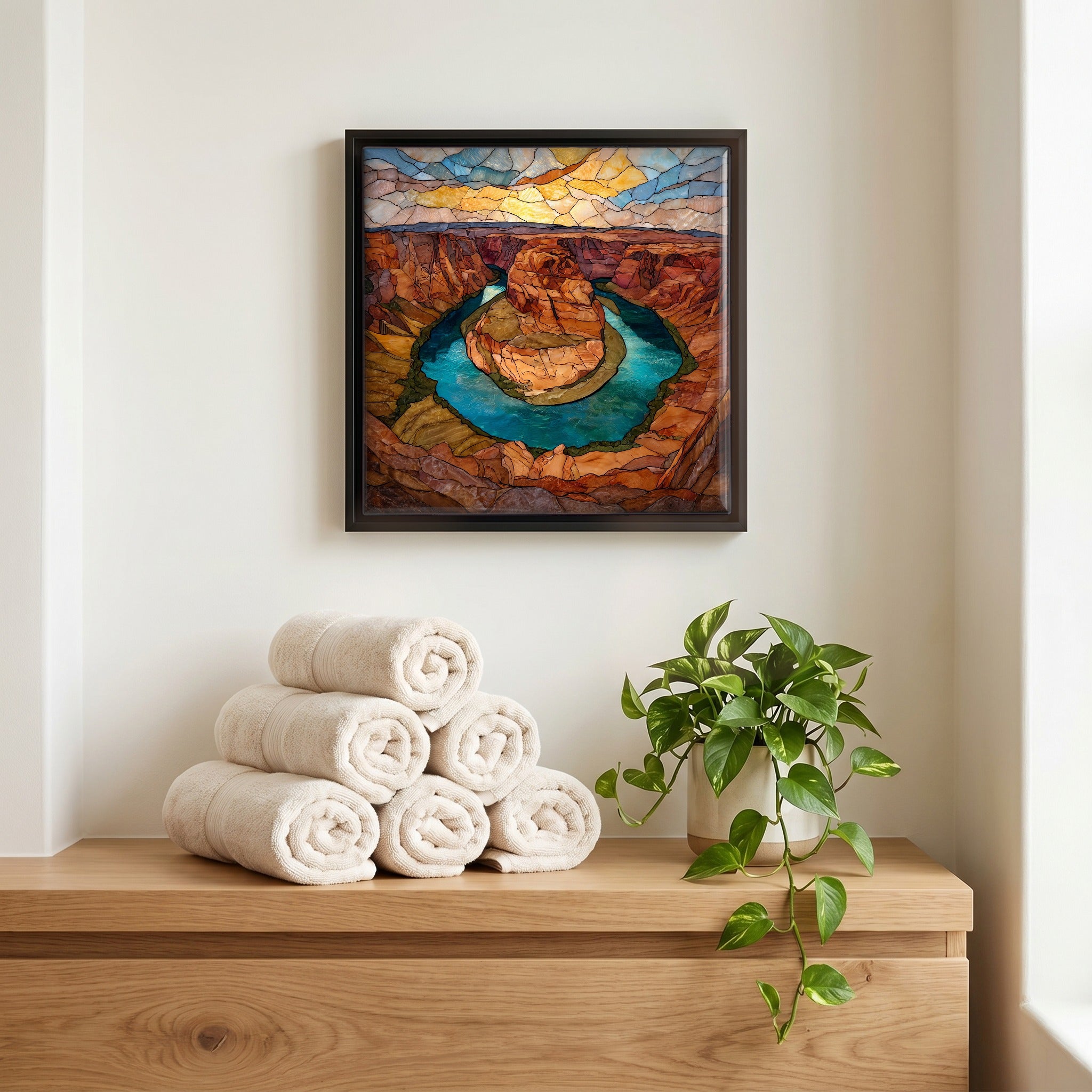 A quiet corner of the bath.
