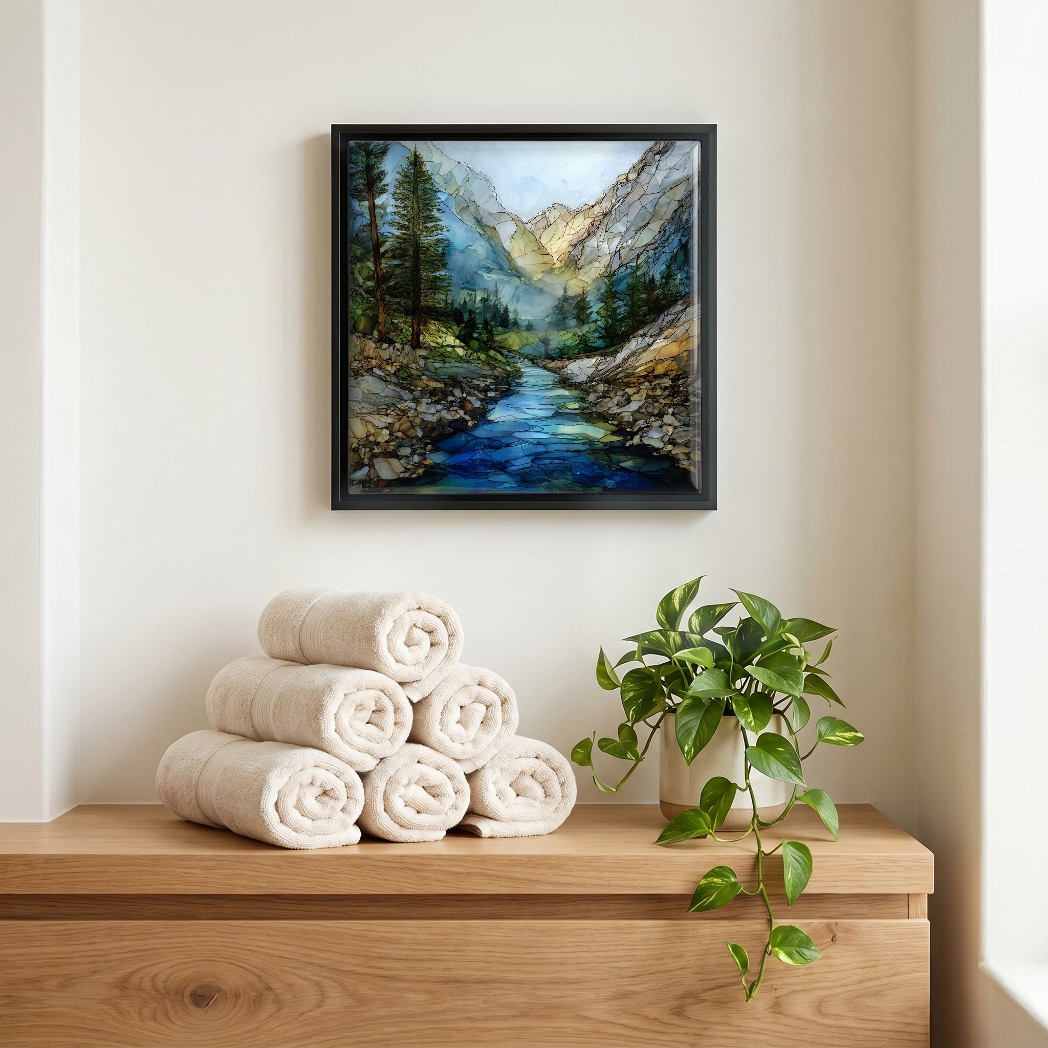 A quiet corner of the bath.
