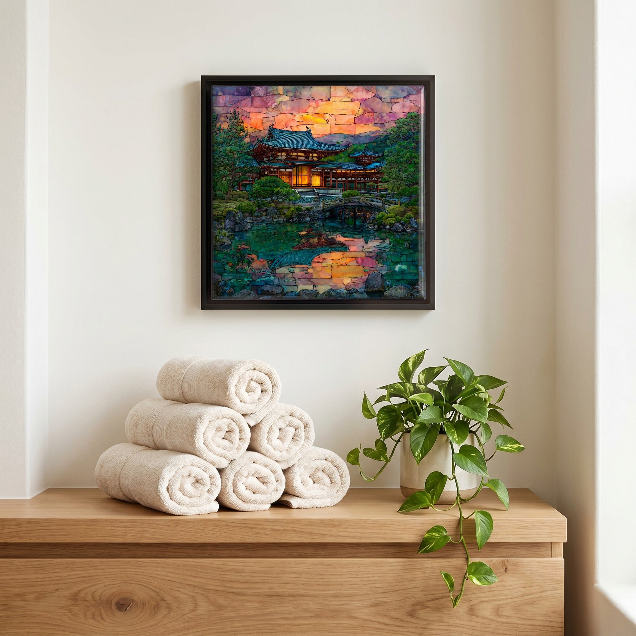 A quiet corner of the bath.