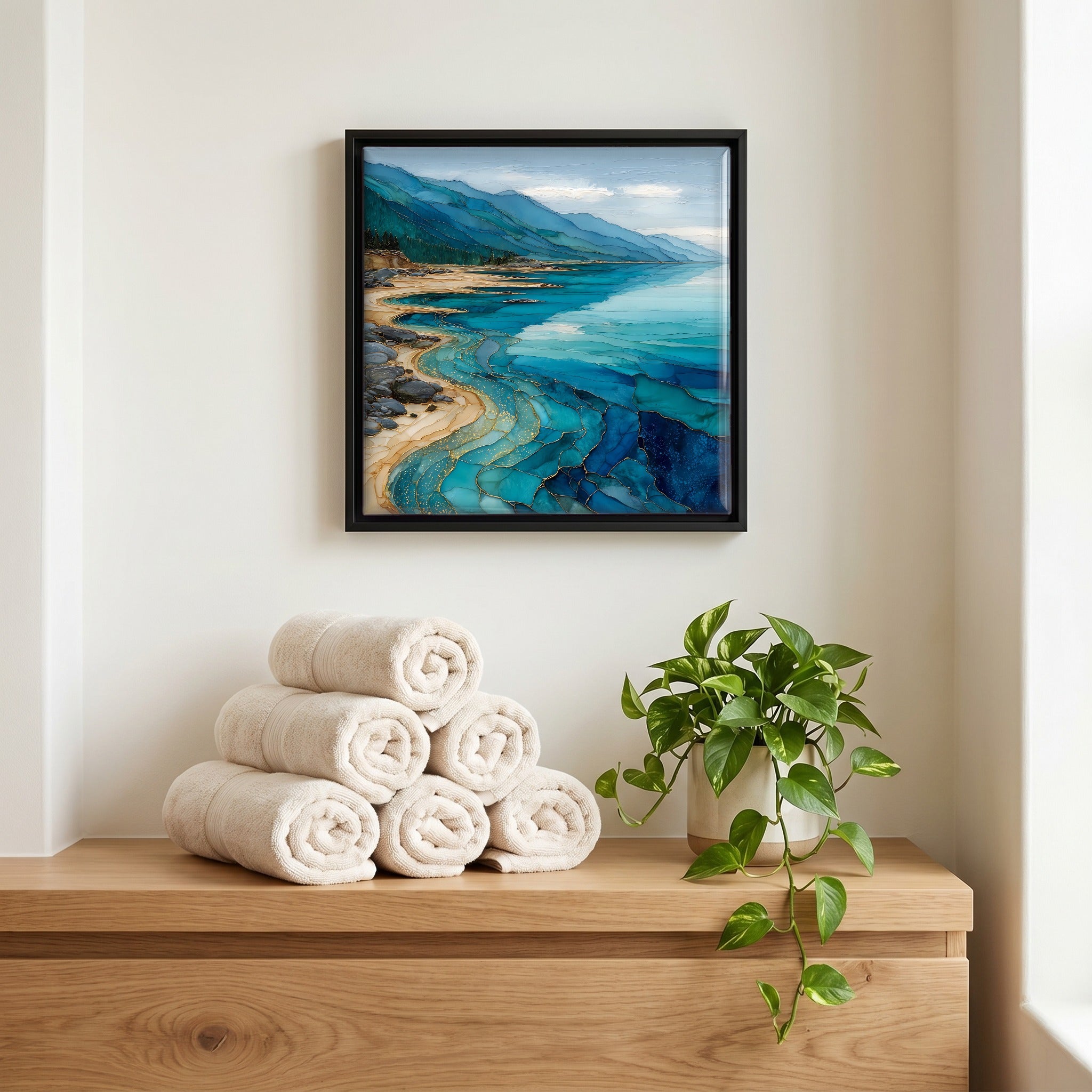 A quiet corner of the bath.
