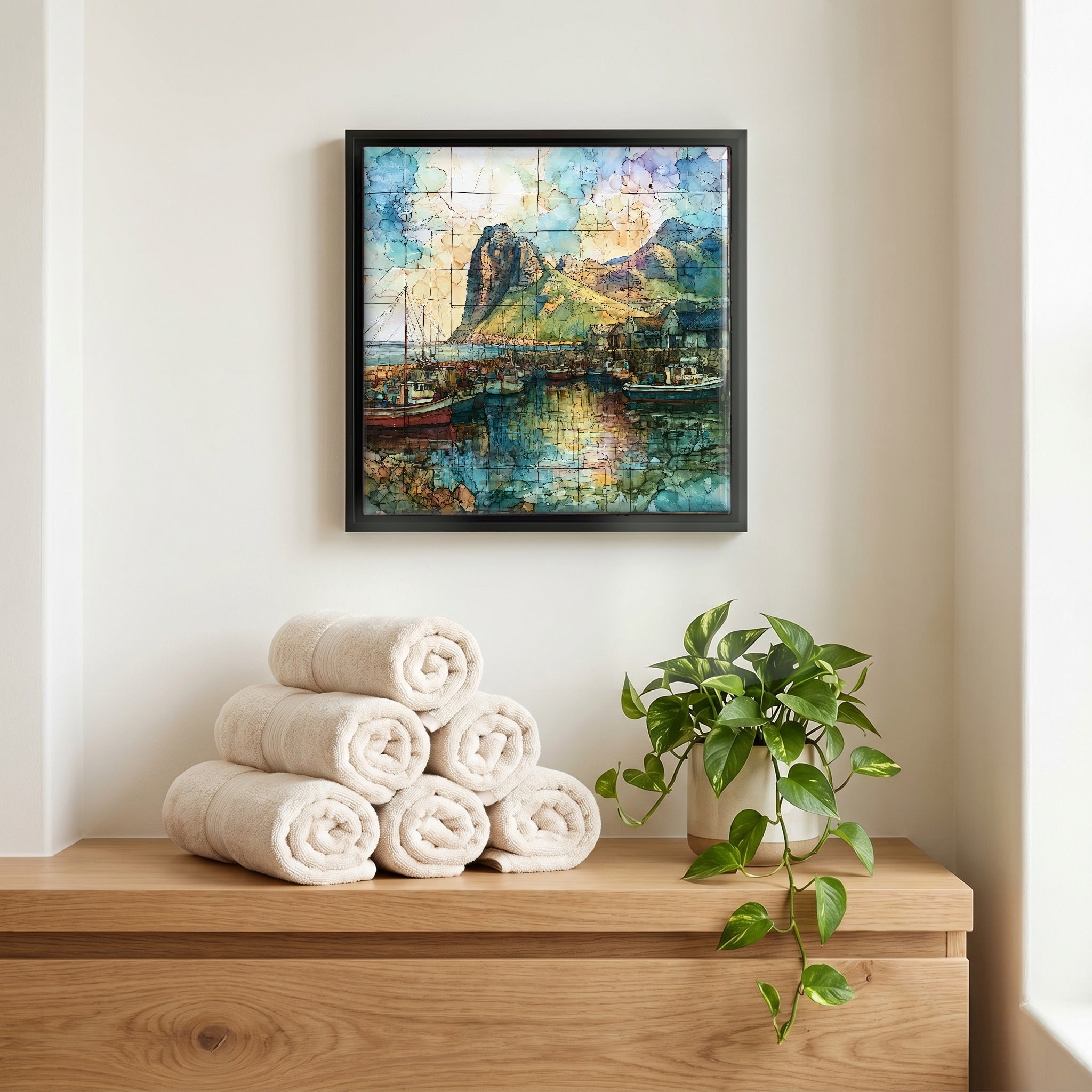 A quiet corner of the bath.