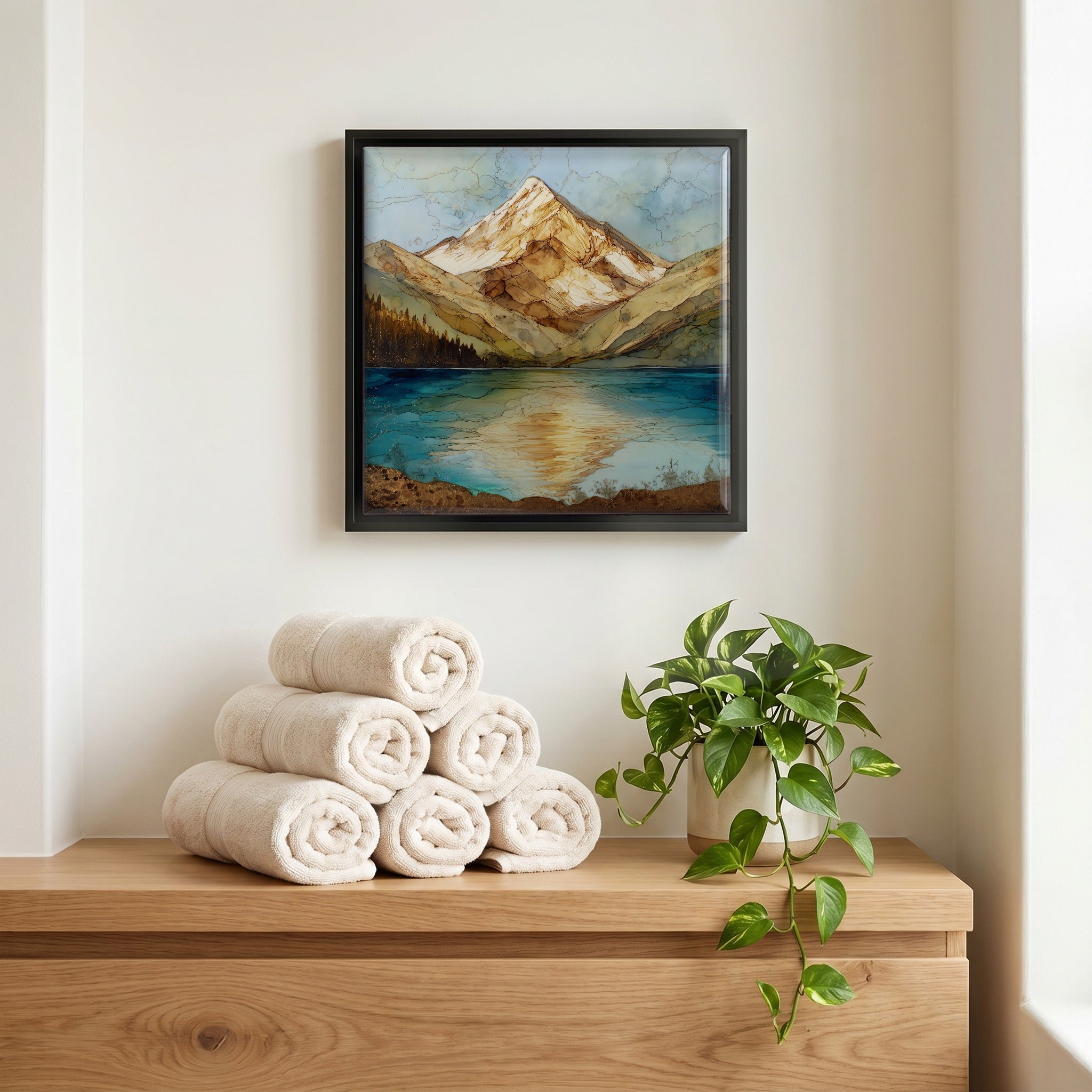 A quiet corner of the bath.