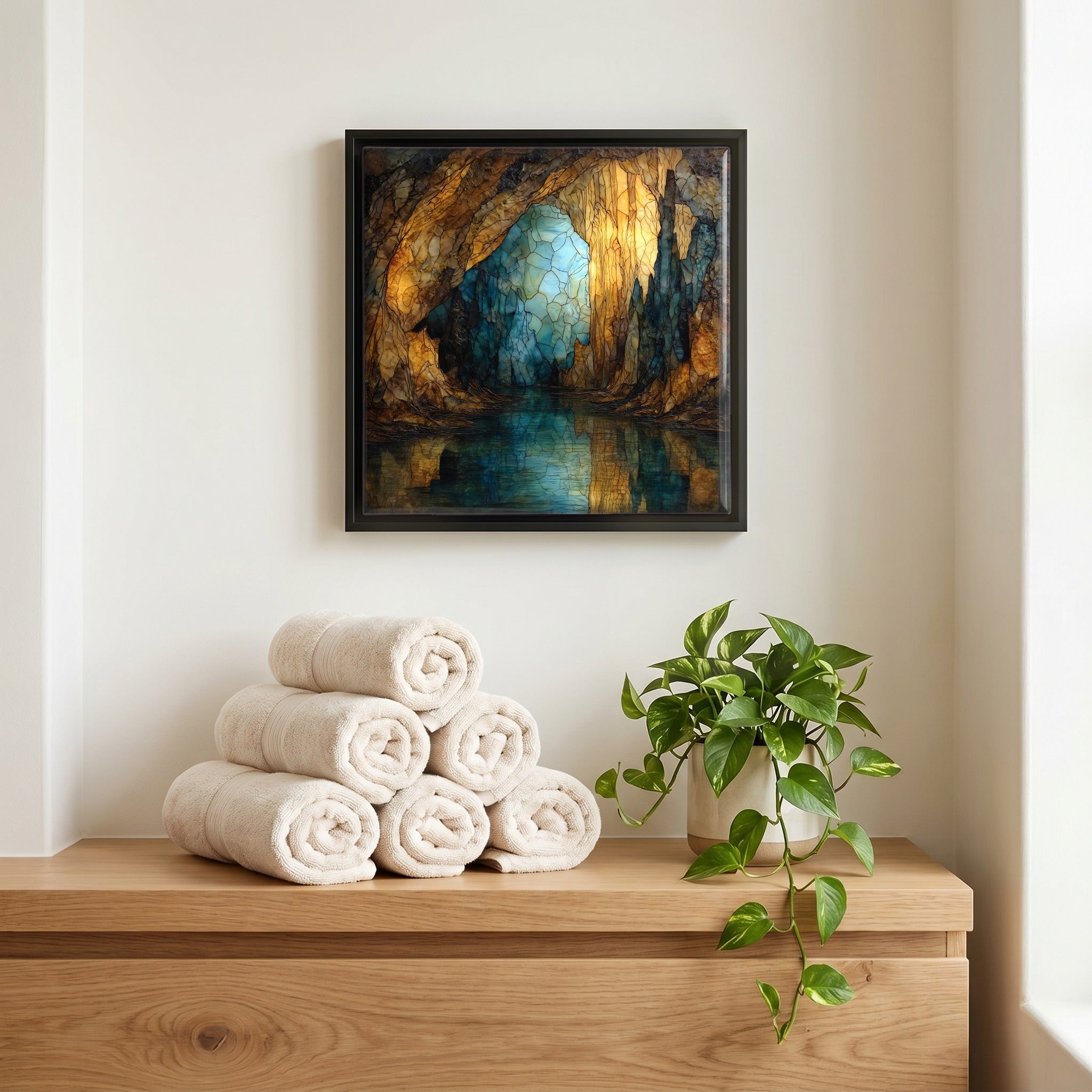 A quiet corner of the bath.