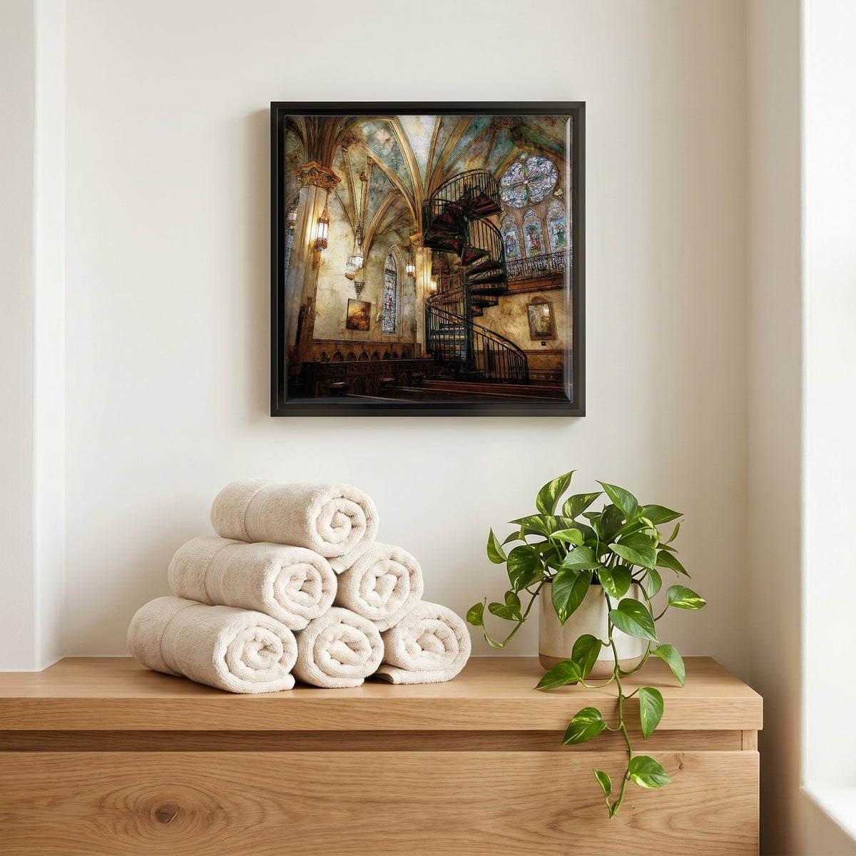 A quiet corner of the bath.