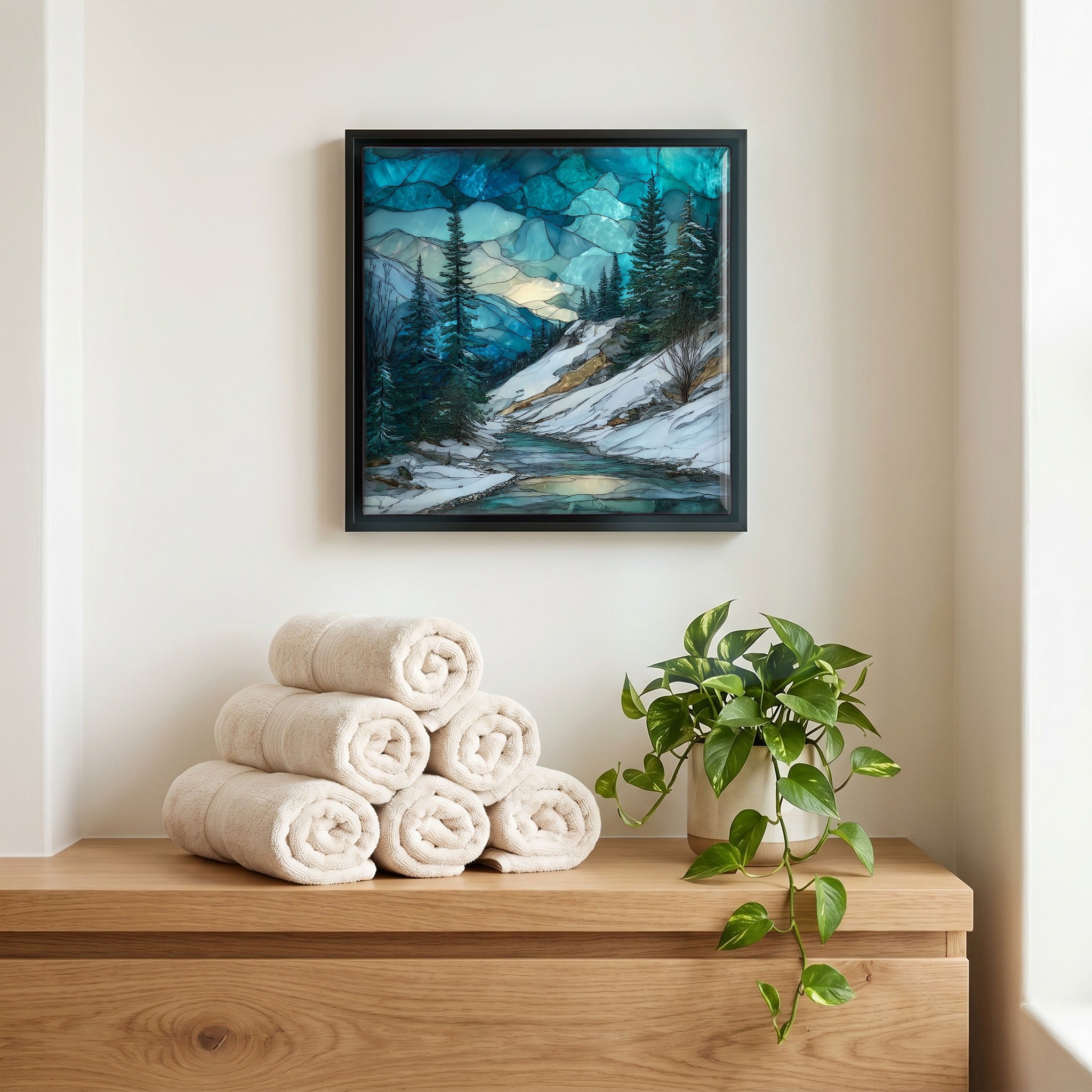 A quiet corner of the bath.